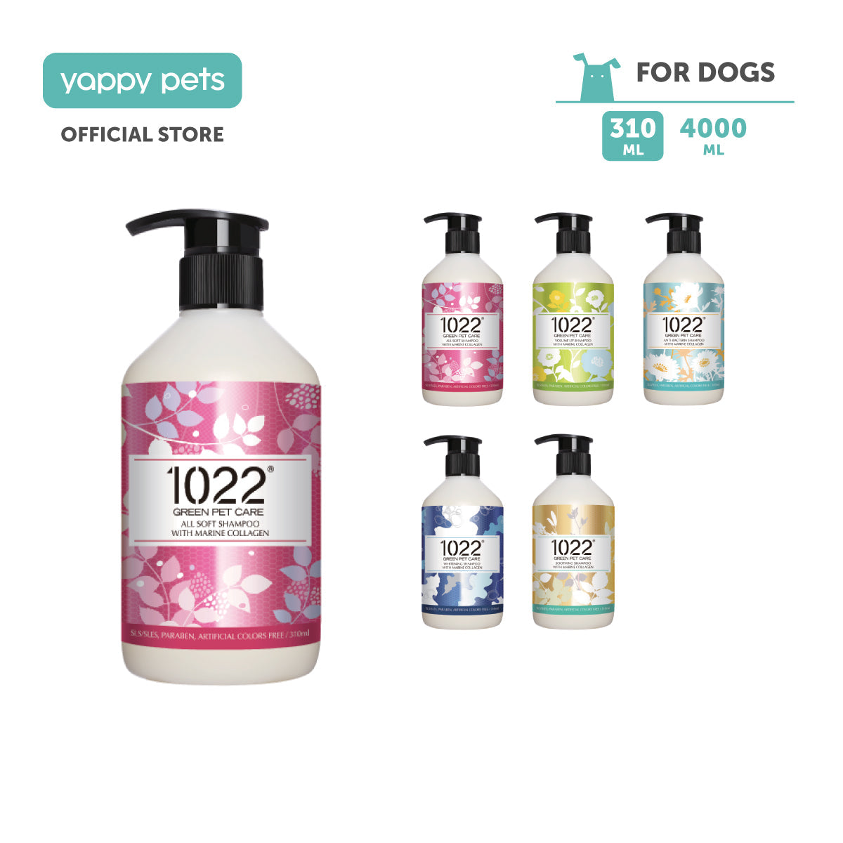 1022 Green Pet Care Marine Collagen Dog Shampoo 310ml
