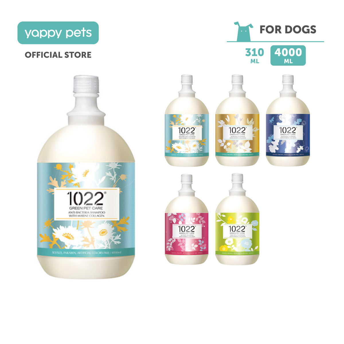 1022 Green Pet Care Marine Collagen Dog Shampoo 4L