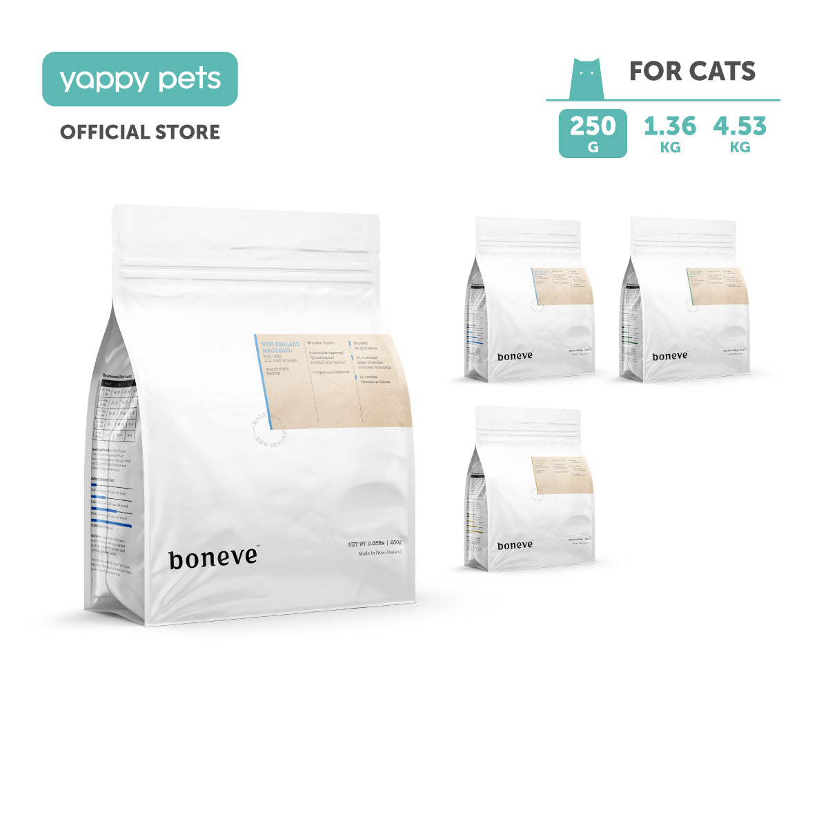 Boneve Grain Free Cat Dry Food 250g