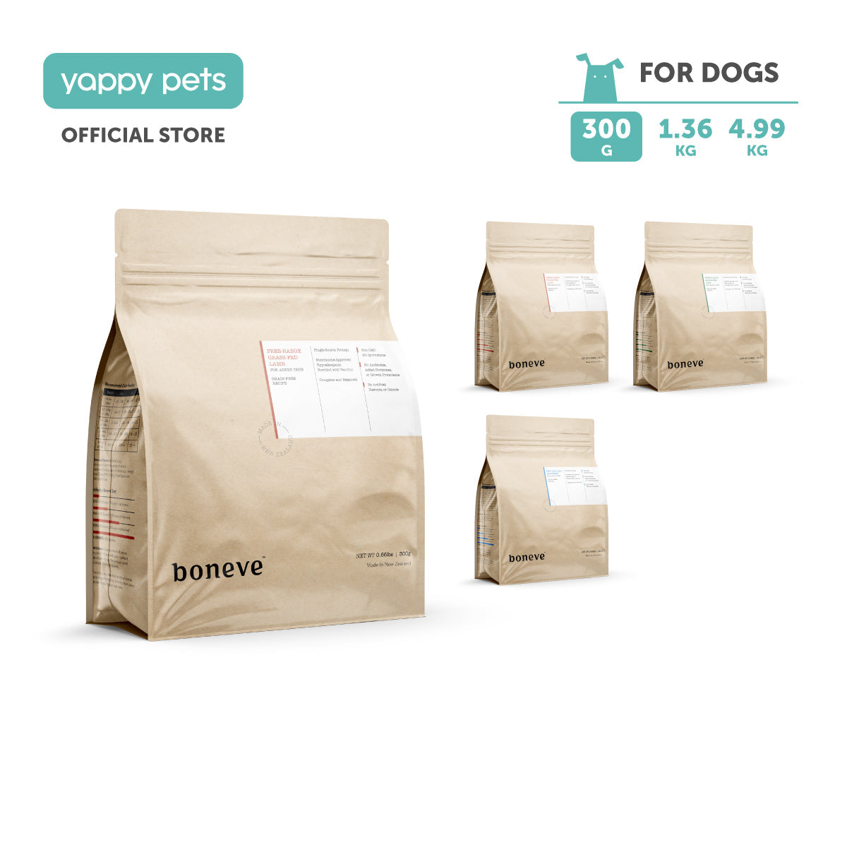 Boneve Grain Free Dog Dry Food 300g
