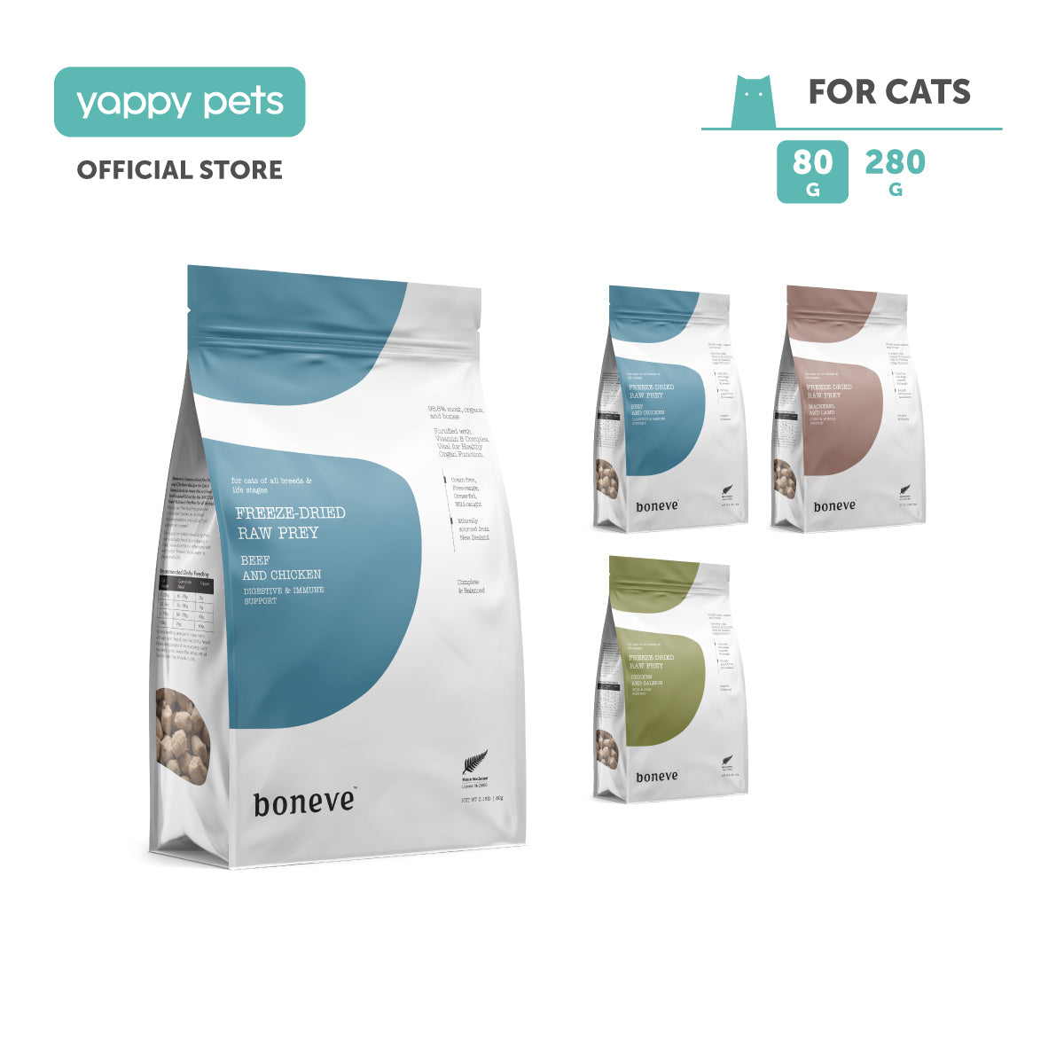Boneve Freeze Dried Cat Food 80g