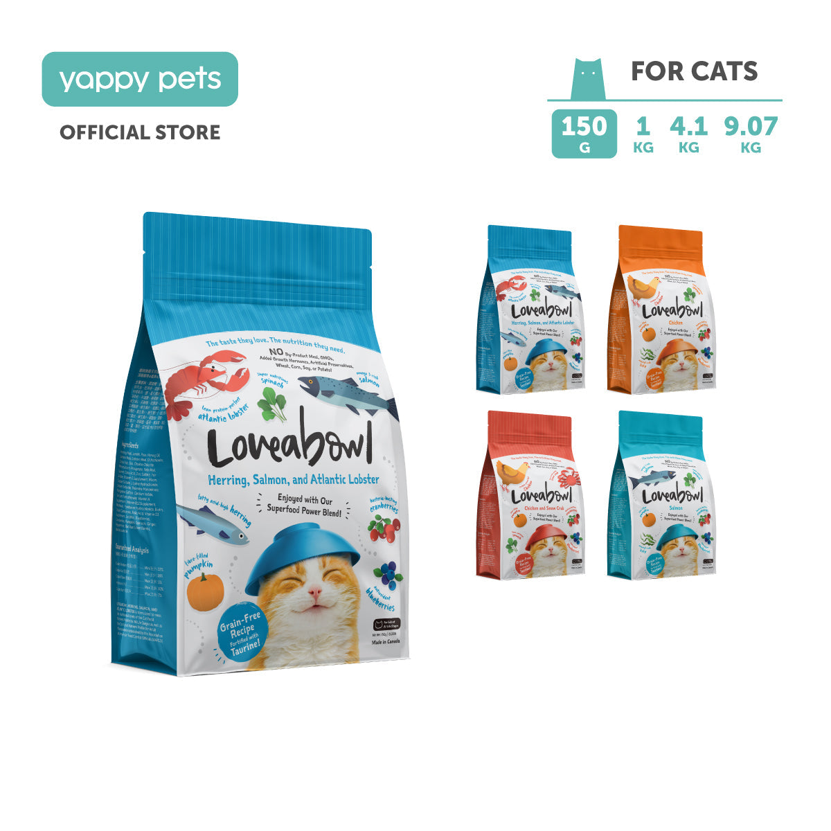 Loveabowl Grain Free Cat Dry Food 150g