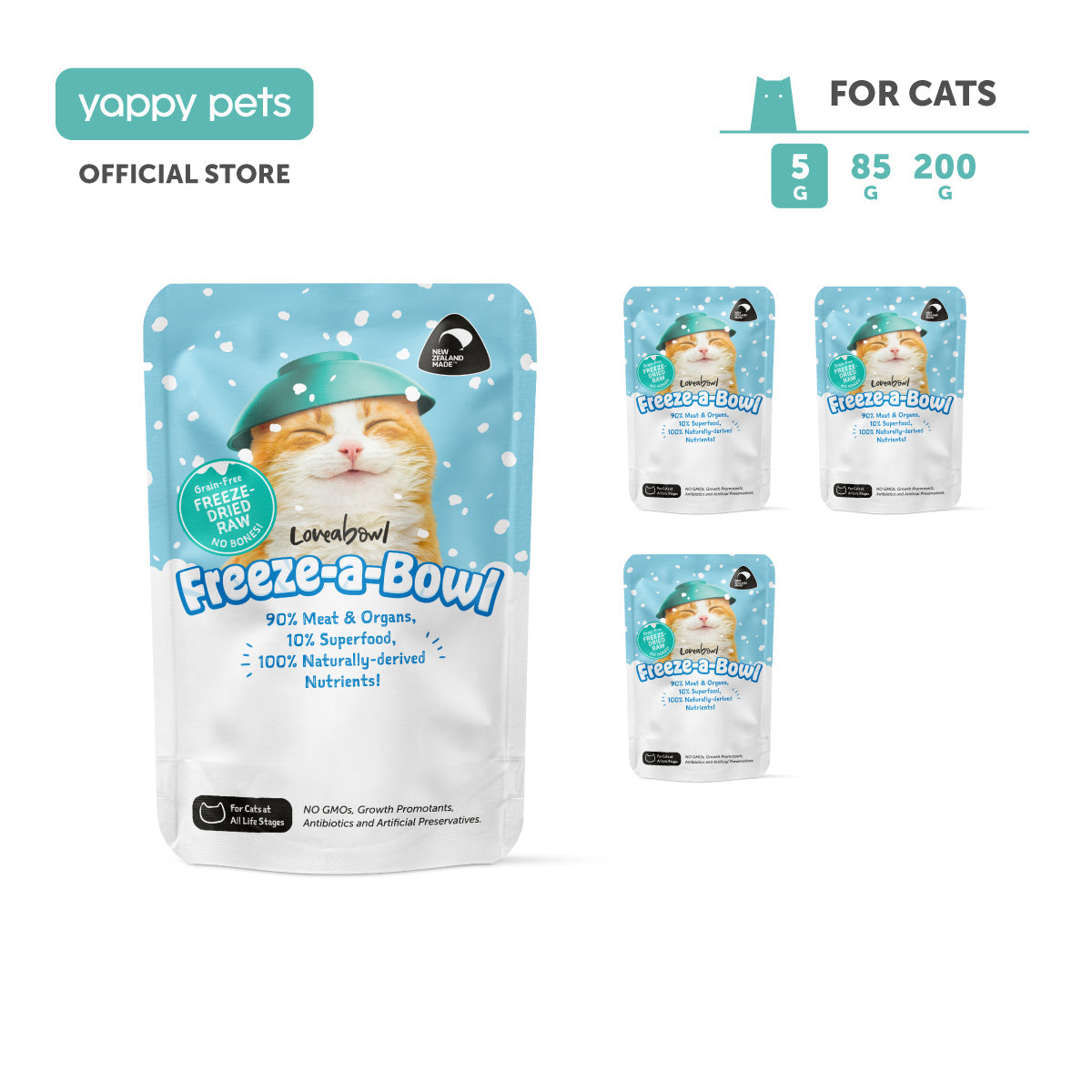 Loveabowl Freeze-a-Bowl Freeze Dried Cat Food Sample 5g
