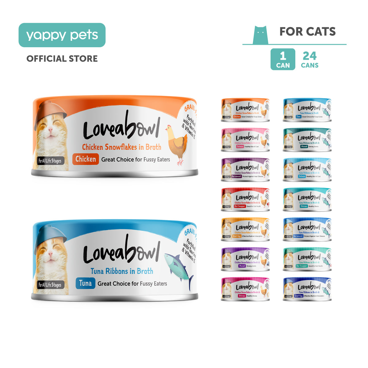 Loveabowl Tuna Broth Cat Wet Food 70g