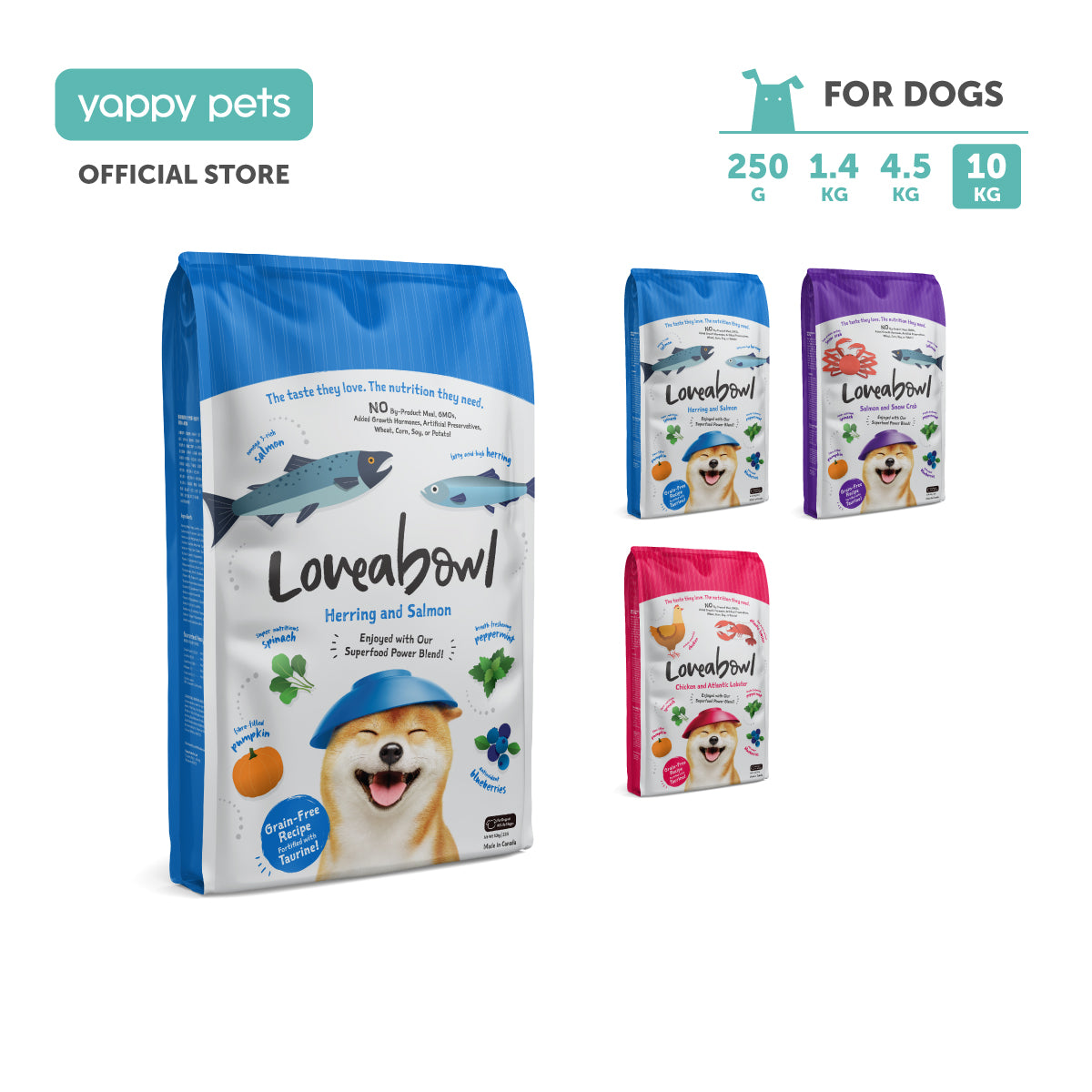 Loveabowl Grain Free Dog Dry Food 10kg