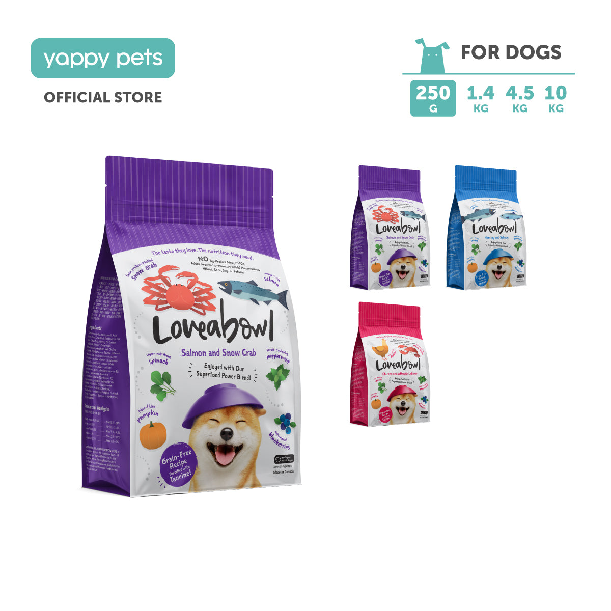 Loveabowl Grain Free Dog Dry Food 250g