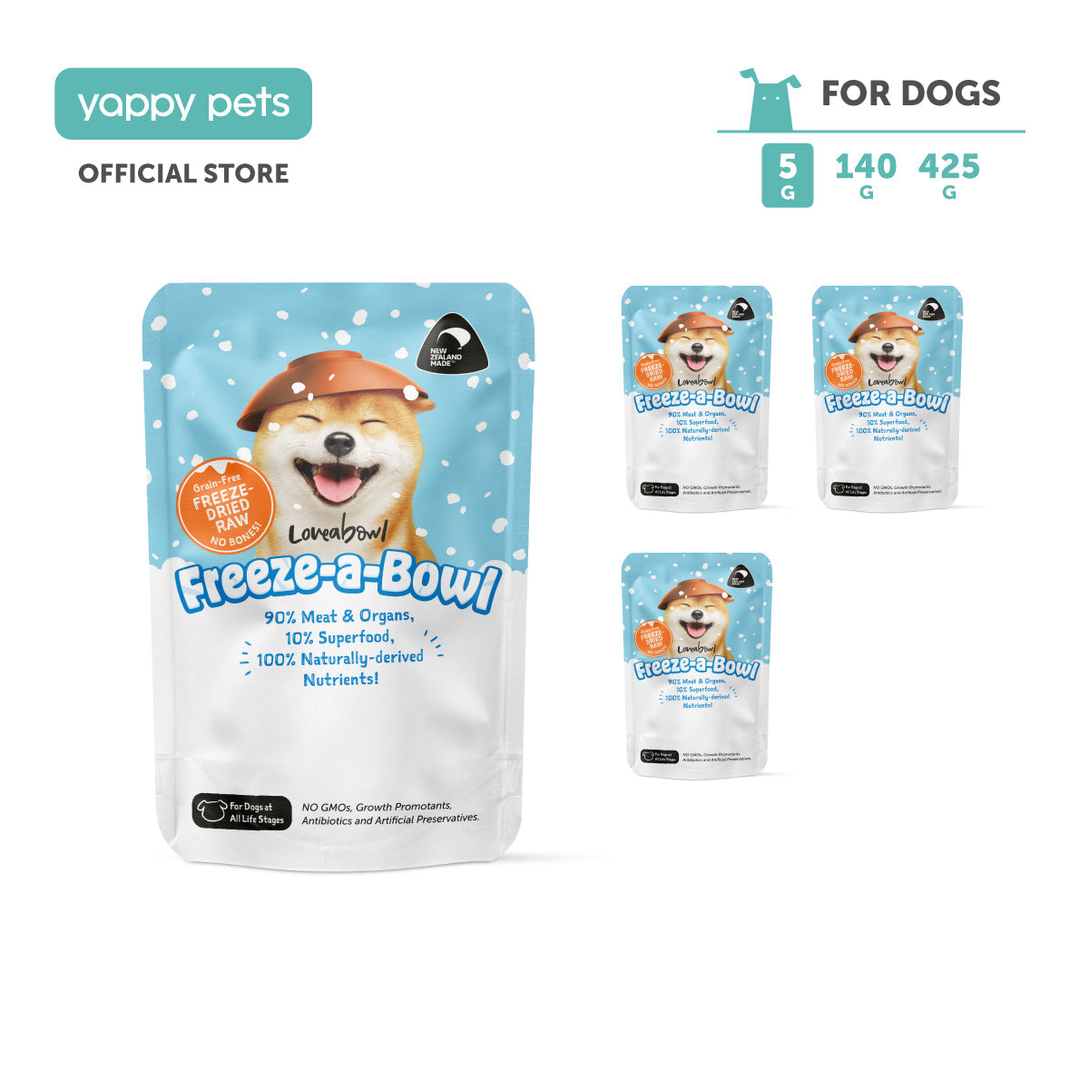 Loveabowl Freeze-a-Bowl Freeze Dried Dog Food Sample 5g