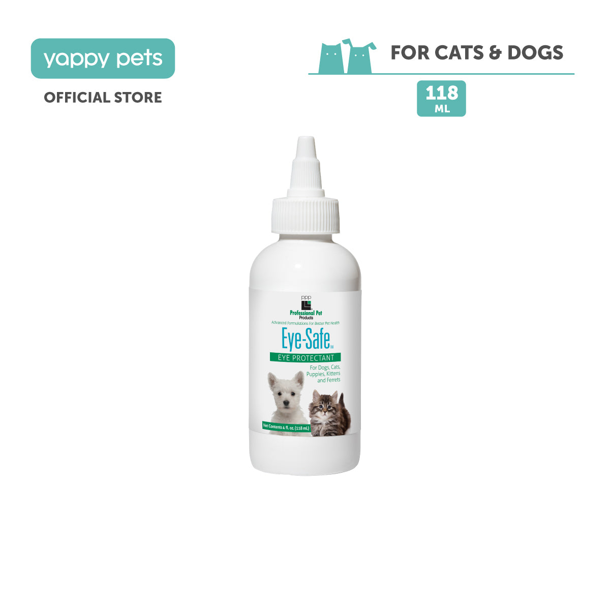 PPP Eye-Safe Eye Protectant For Dogs & Cats 118ml
