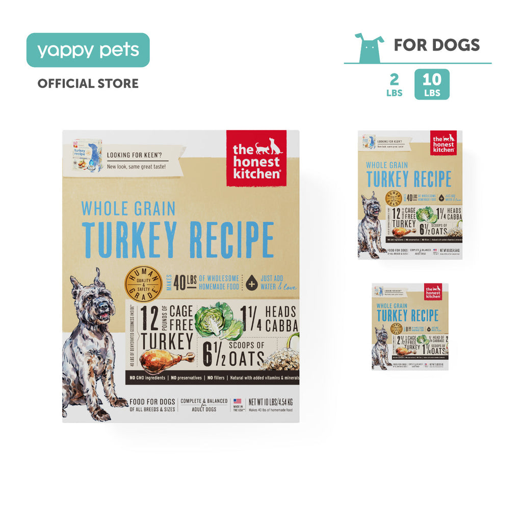 The Honest Kitchen Dehydrated Whole Grain Dog Food Turkey 10lbs