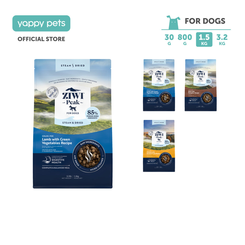 Ziwi Peak Steam & Dried Dog Food 1.5kg