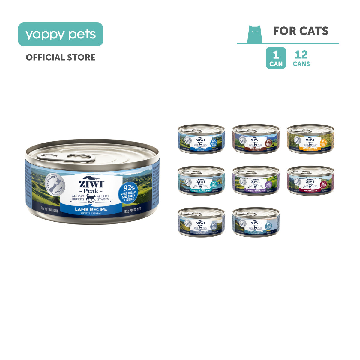 Ziwi Peak Originals Wet Cat Food 85g