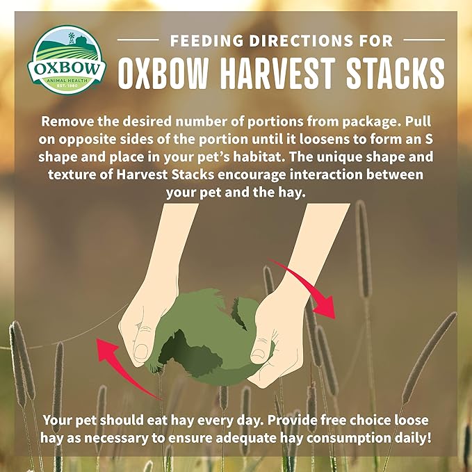 Oxbow Harvest Stacks Western Timothy & Carrot Compressed Hay
