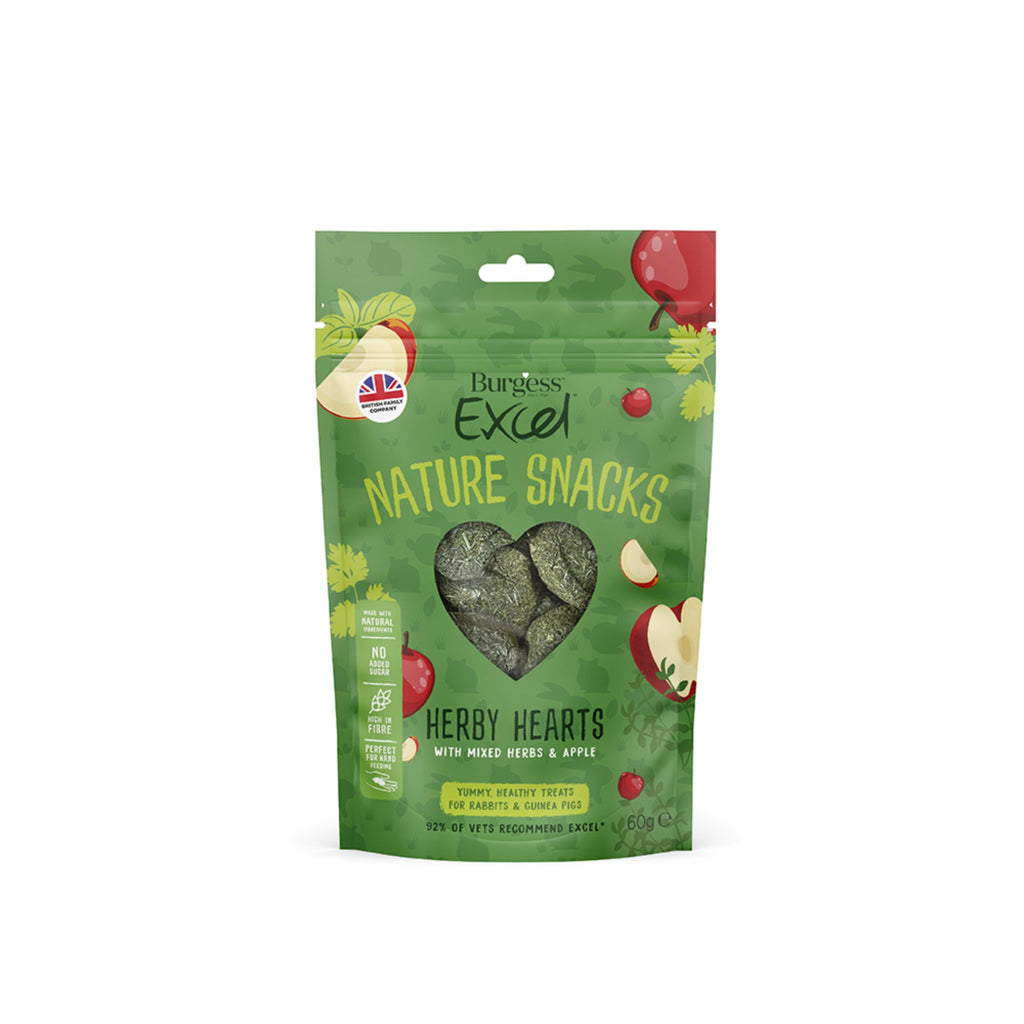 Burgess Excel Nature Baked Snacks Small Animals Treats 60g