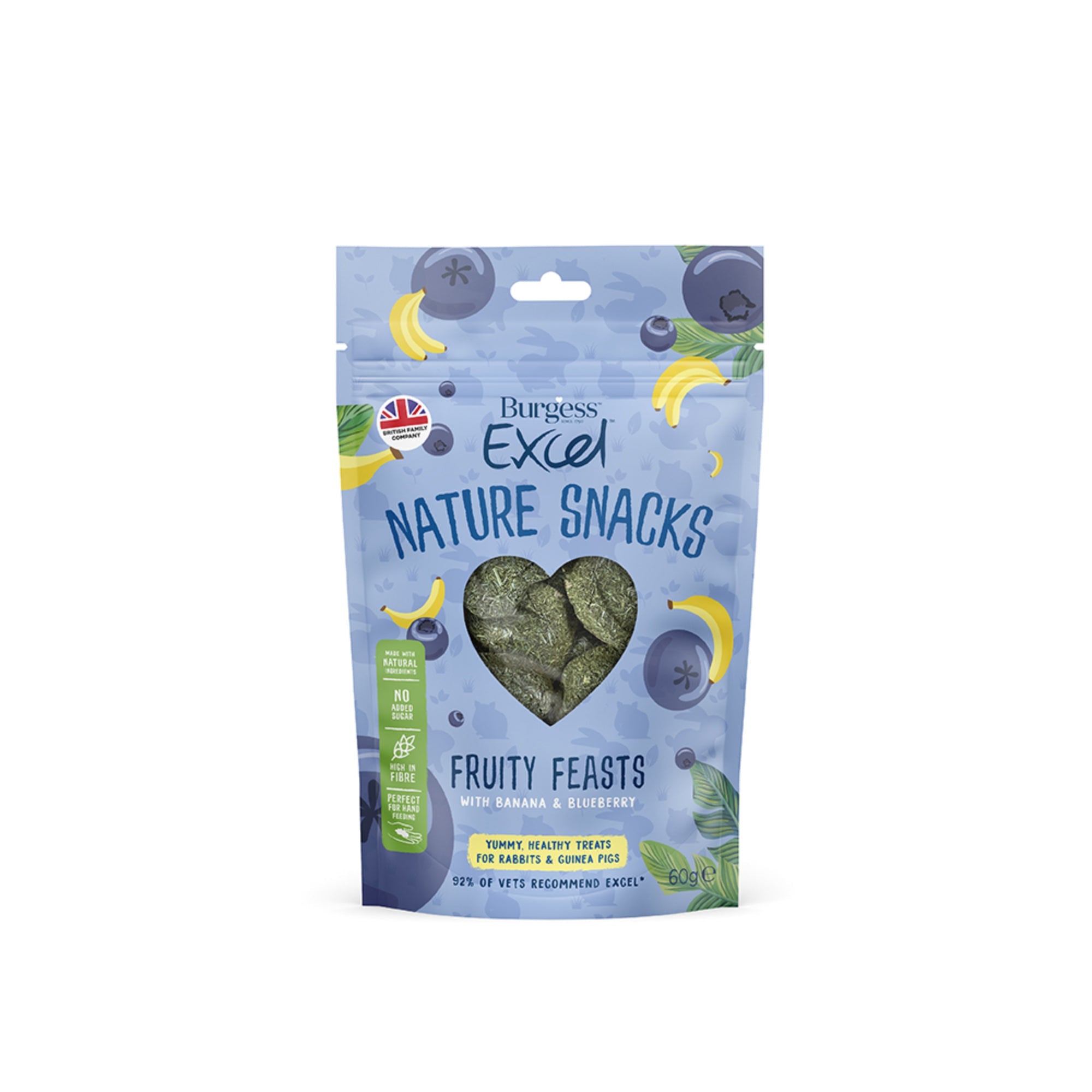 Burgess Excel Nature Baked Snacks Small Animals Treats 60g