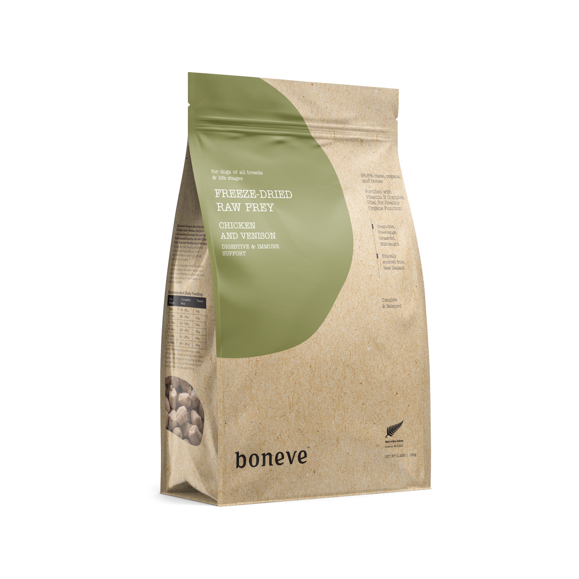 Boneve Freeze Dried Dog Food 100g