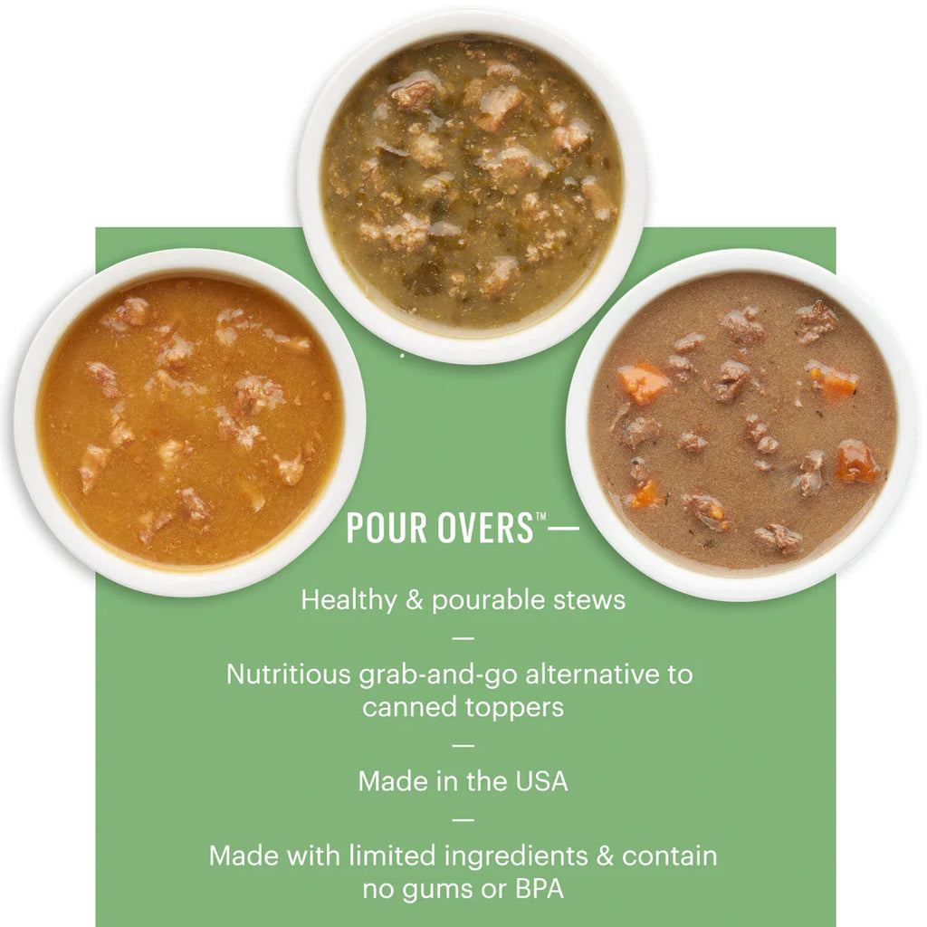 The Honest Kitchen Bone Broth Pour Overs Dog Food Toppers Beef Stew 5.5oz