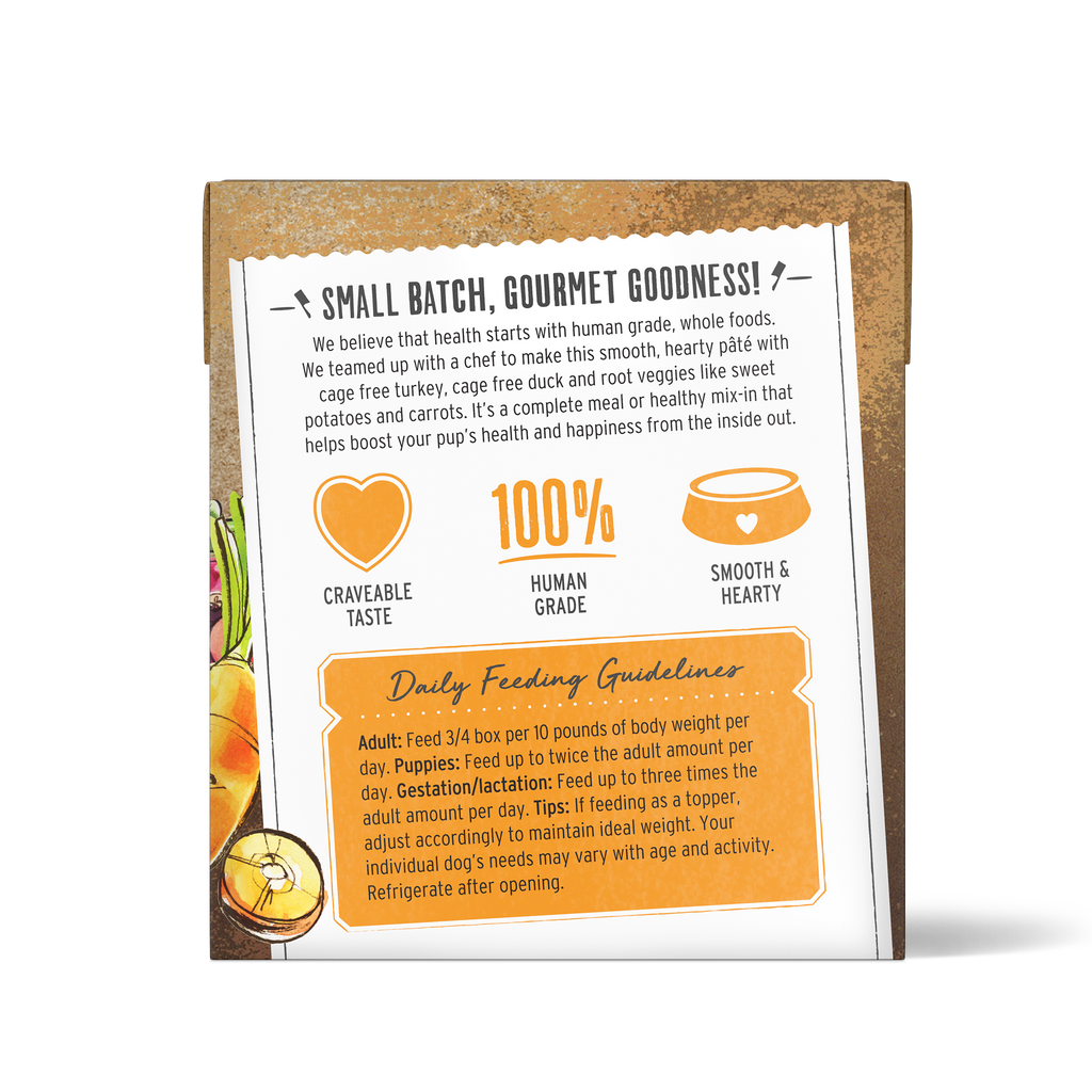 The Honest Kitchen Butcher Block Pate Wet Dog Food Turkey, Duck & Root Veggies 10.05oz