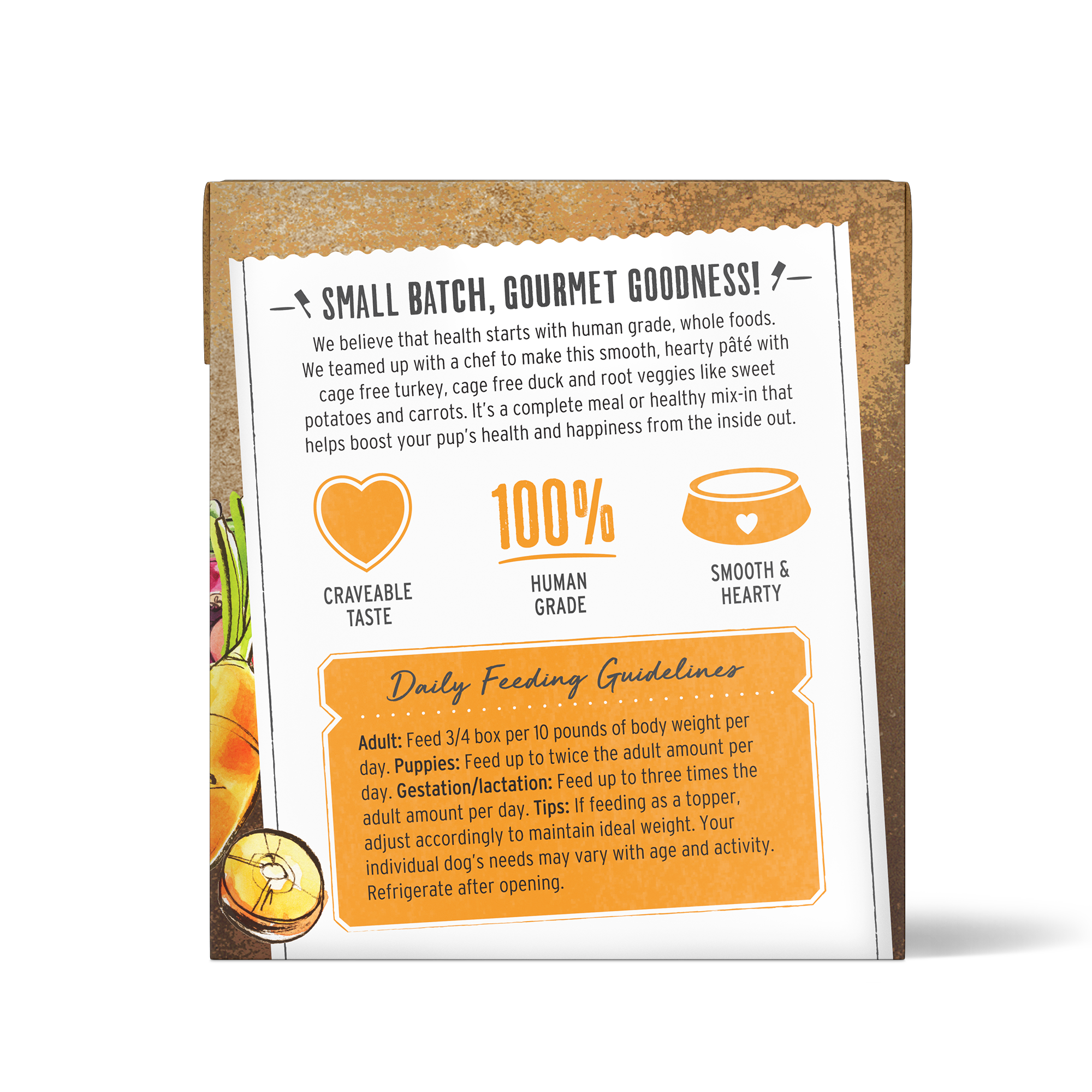 The Honest Kitchen Butcher Block Pate Wet Dog Food Turkey, Duck & Root Veggies 10.05oz