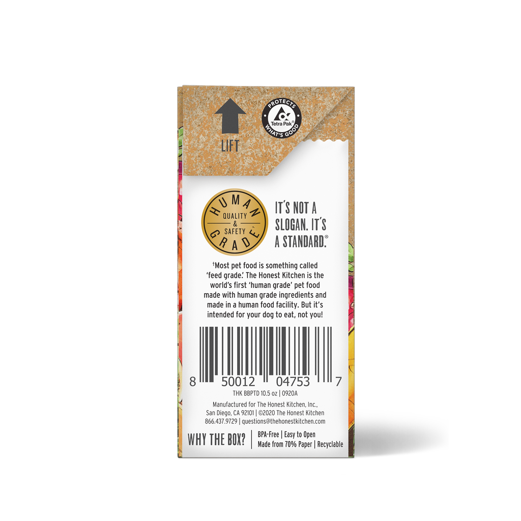 The Honest Kitchen Butcher Block Pate Wet Dog Food Turkey, Duck & Root Veggies 10.05oz