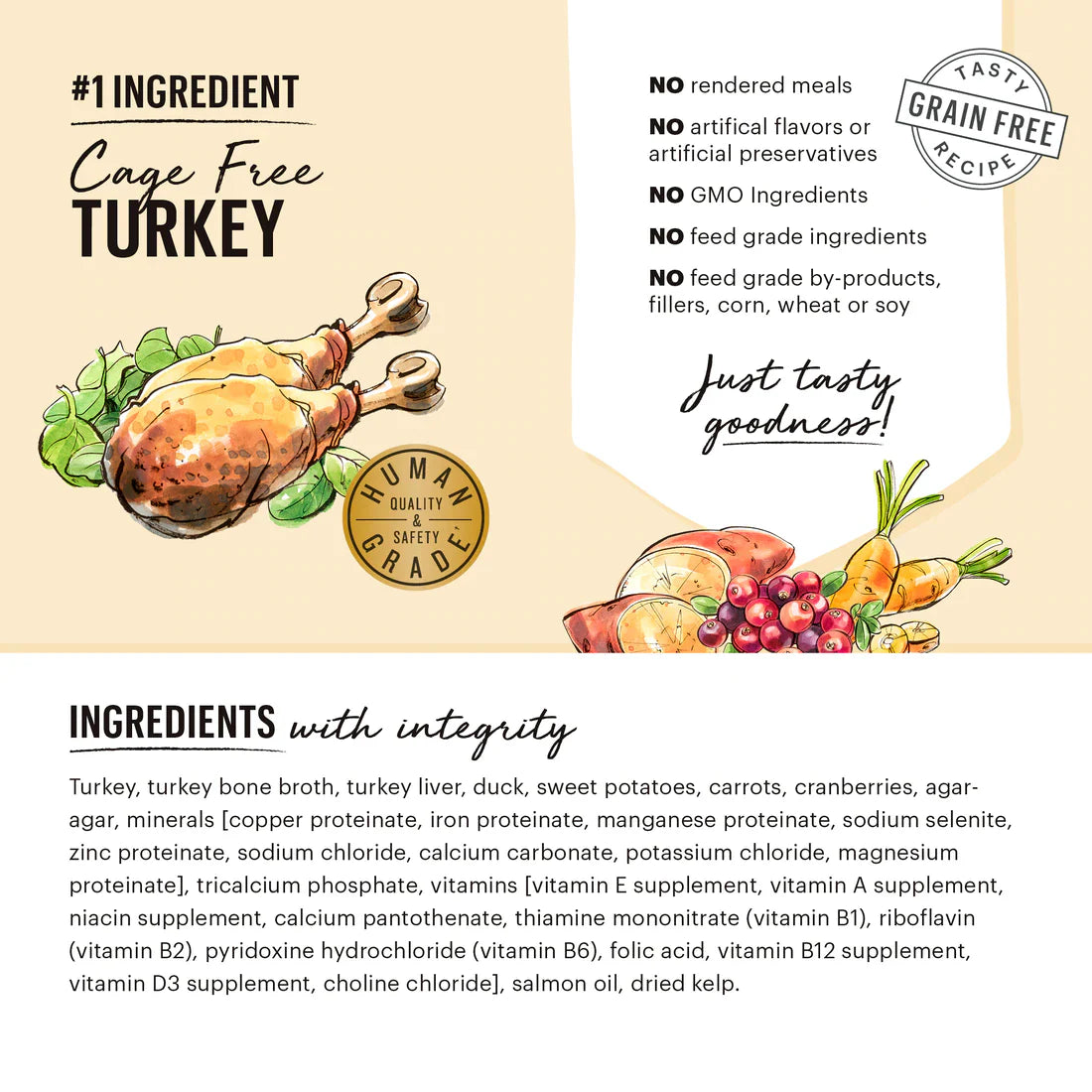 The Honest Kitchen Butcher Block Pate Wet Dog Food Turkey, Duck & Root Veggies 10.05oz