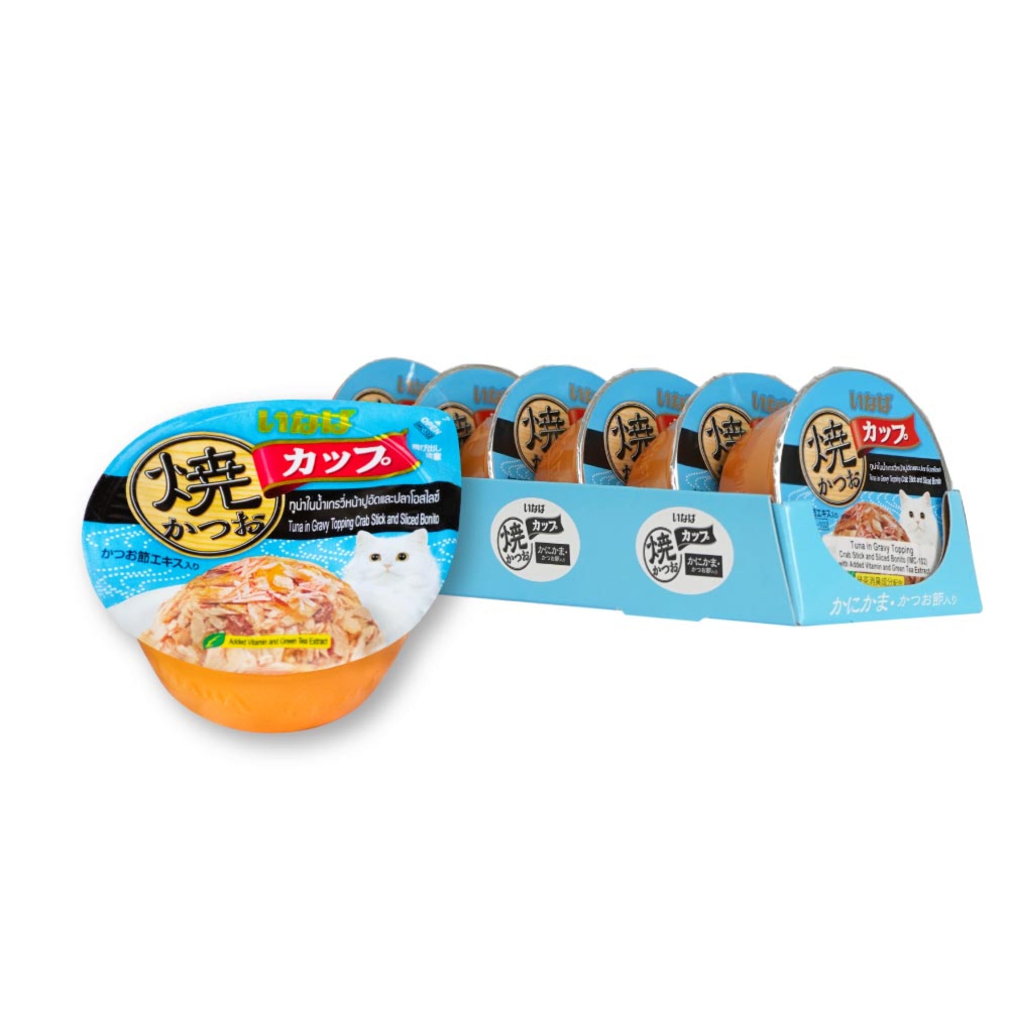Ciao Grilled Skipjack Cup Cat Wet Food 80g x 6 (Tray)