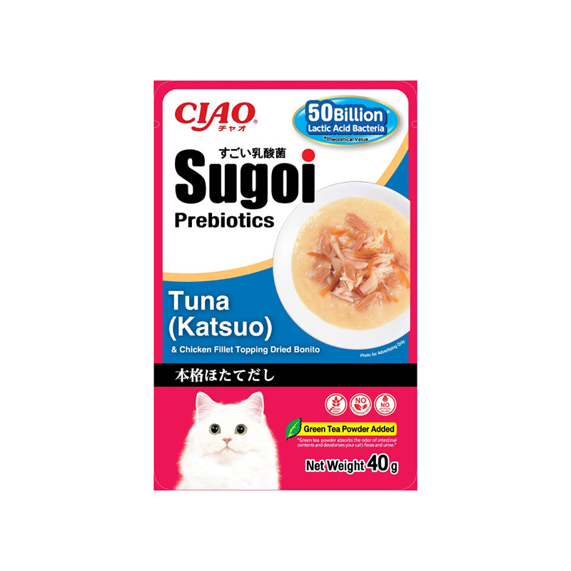 Ciao Sugoi Pouch Chicken Fillet Plus Prebiotics Cat Treats 40g