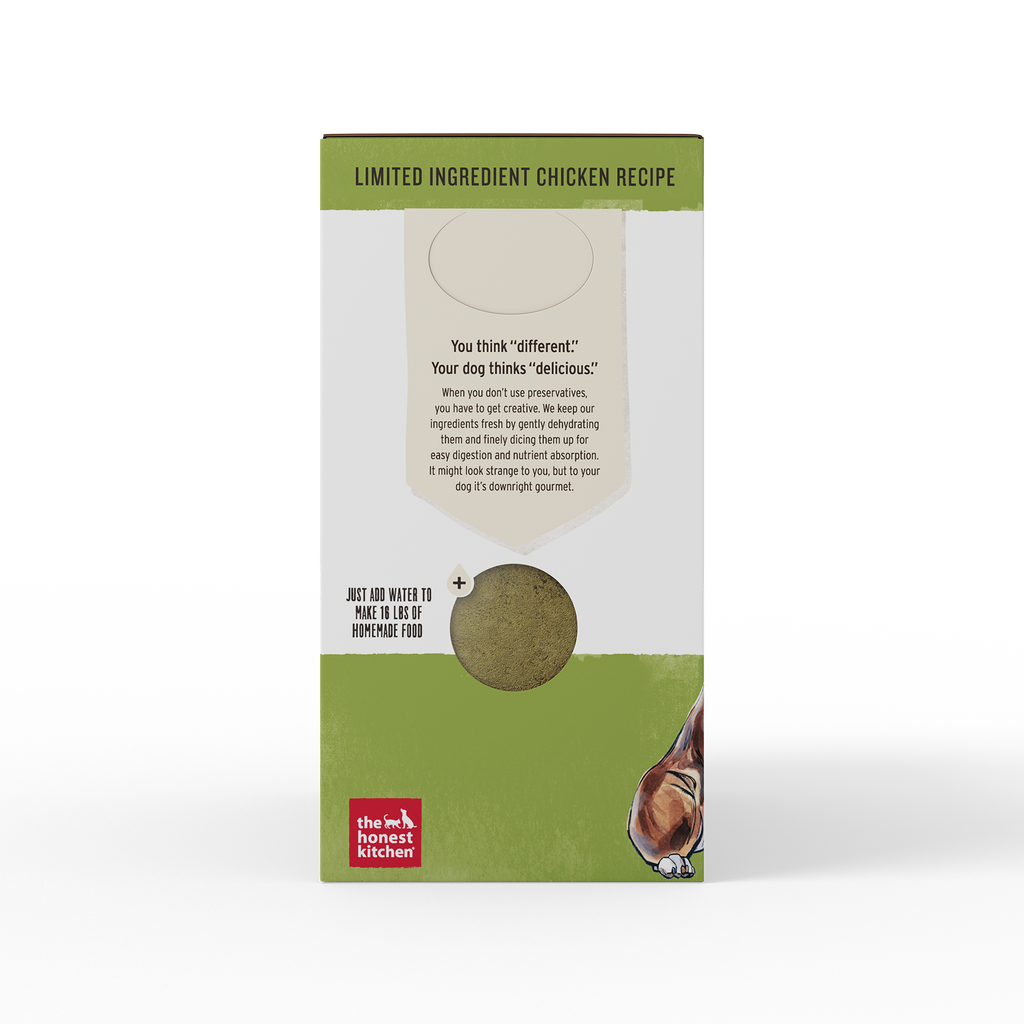 The Honest Kitchen Dehydrated Limited Ingredient Chicken Dog Food 10lbs