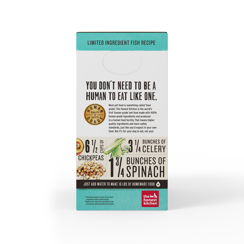 The Honest Kitchen Dehydrated Limited Ingredient Grain Free Fish Dog Food 10lbs