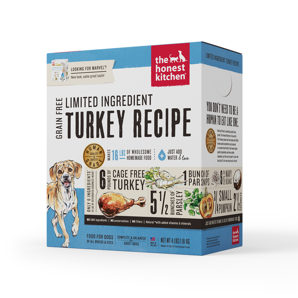 The Honest Kitchen Dehydrated Limited Ingredient Grain Free Turkey Dog Food 10lbs