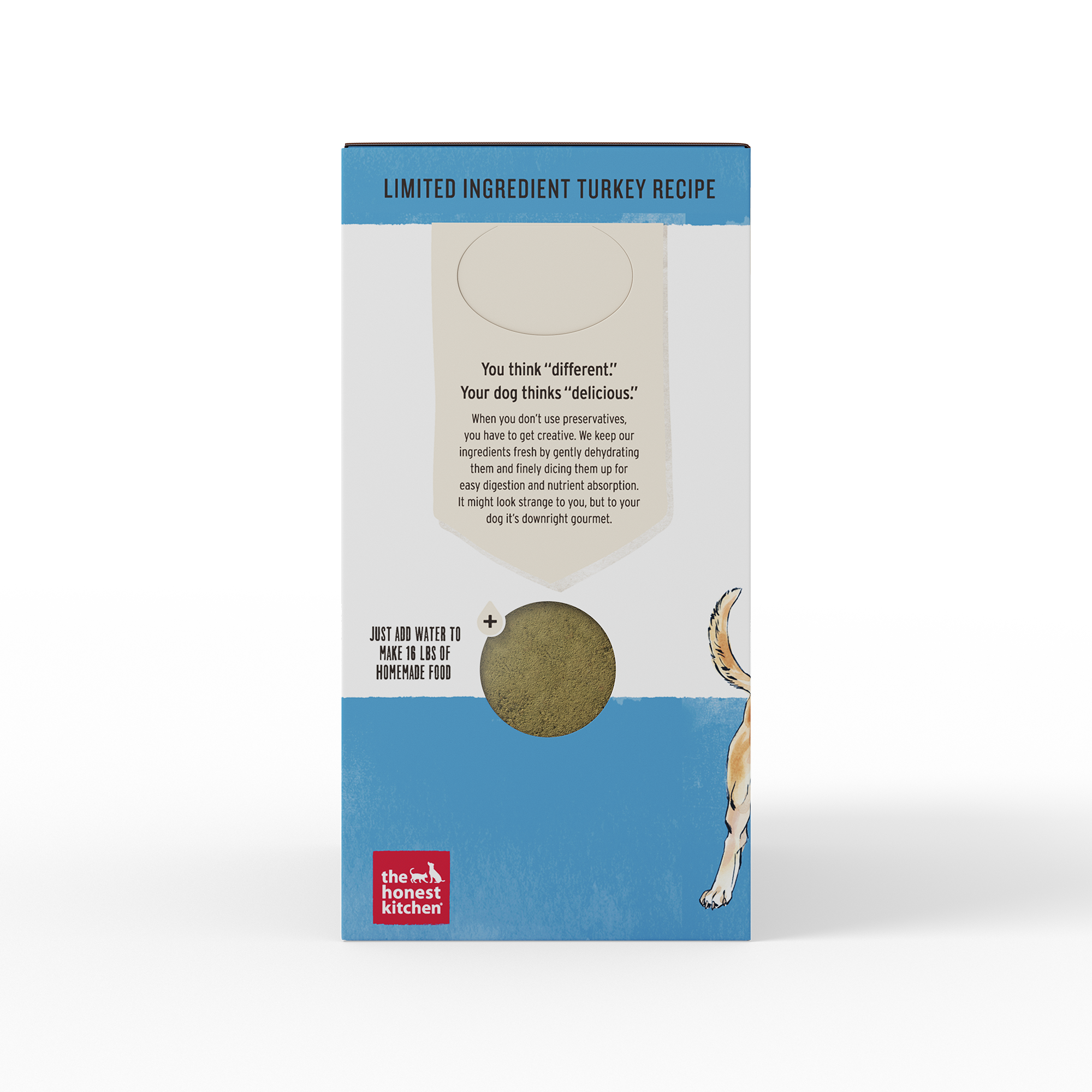 The Honest Kitchen Dehydrated Limited Ingredient Grain Free Turkey Dog Food 4lbs