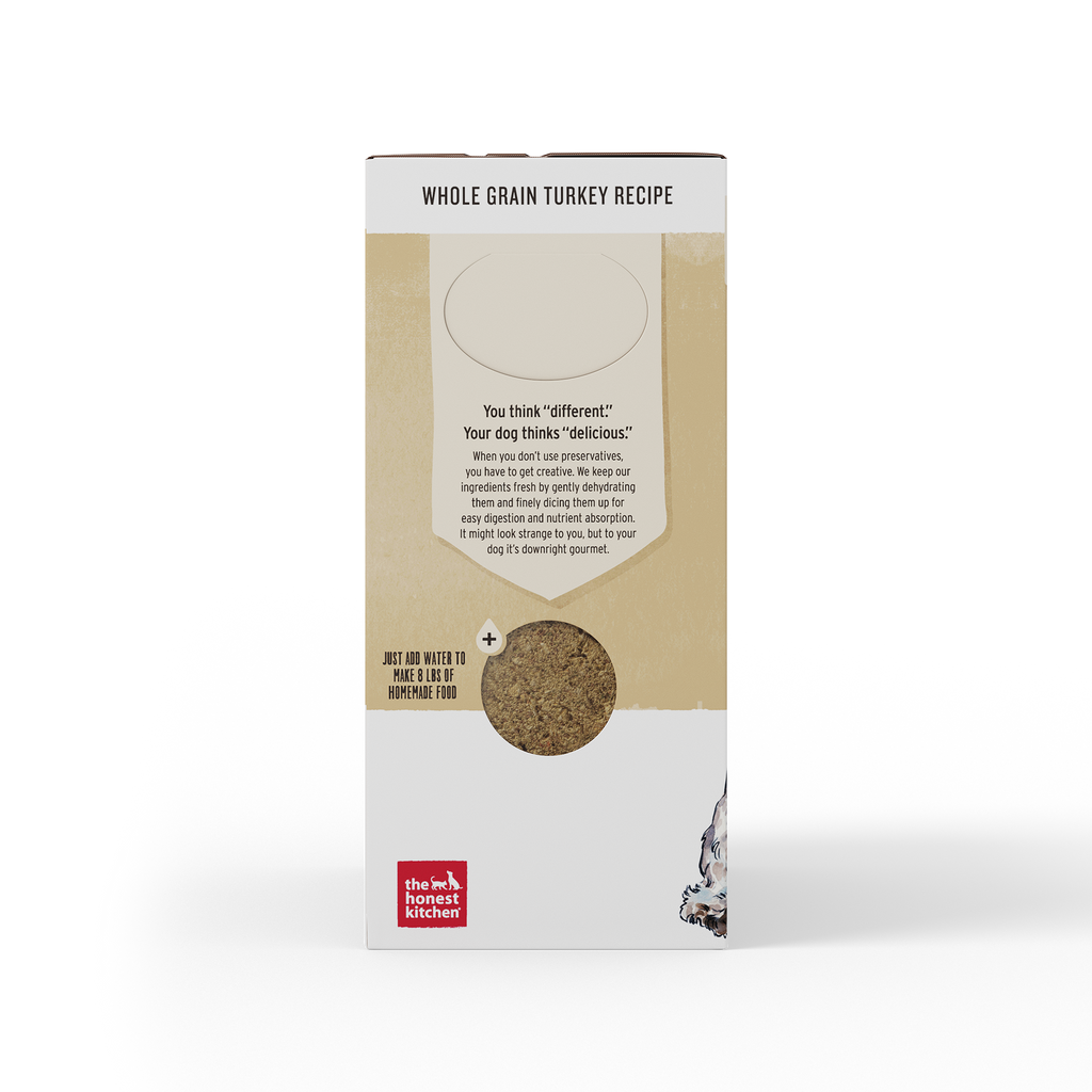 The Honest Kitchen Dehydrated Whole Grain Dog Food Turkey 10lbs