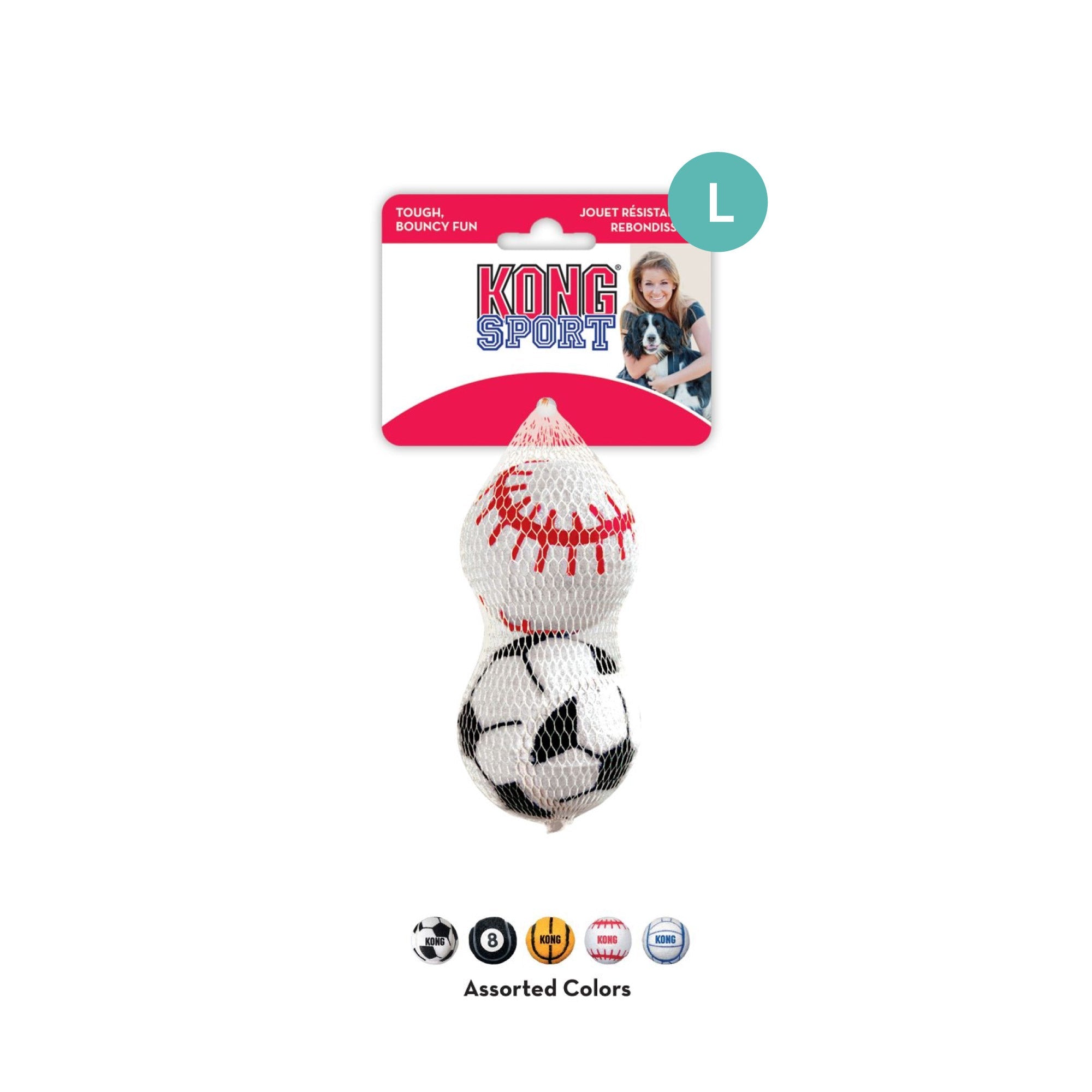 KONG Assorted Sport Balls Dog Toy