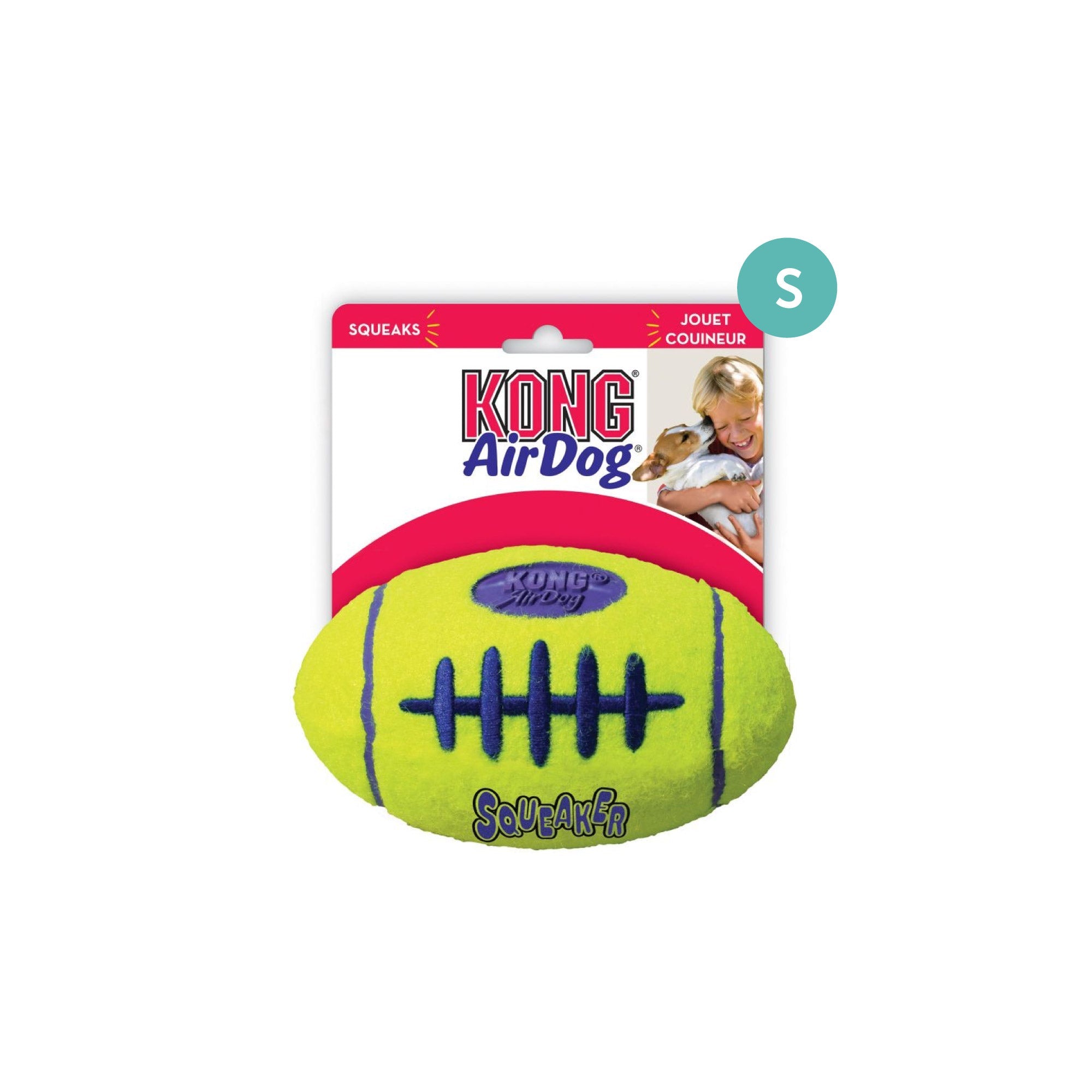 KONG AirDog Squeaker Football Dog Toy