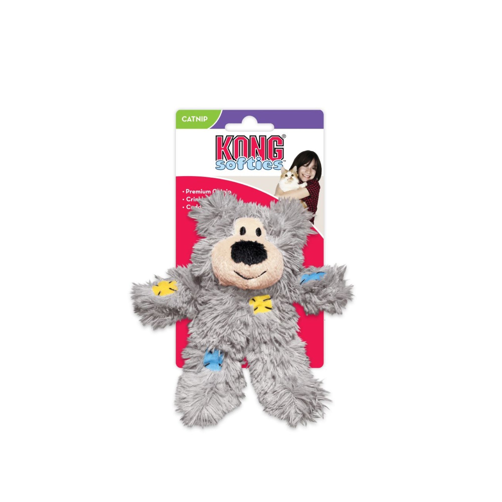 KONG Softies Soft Fabric Catnip Cat Toy