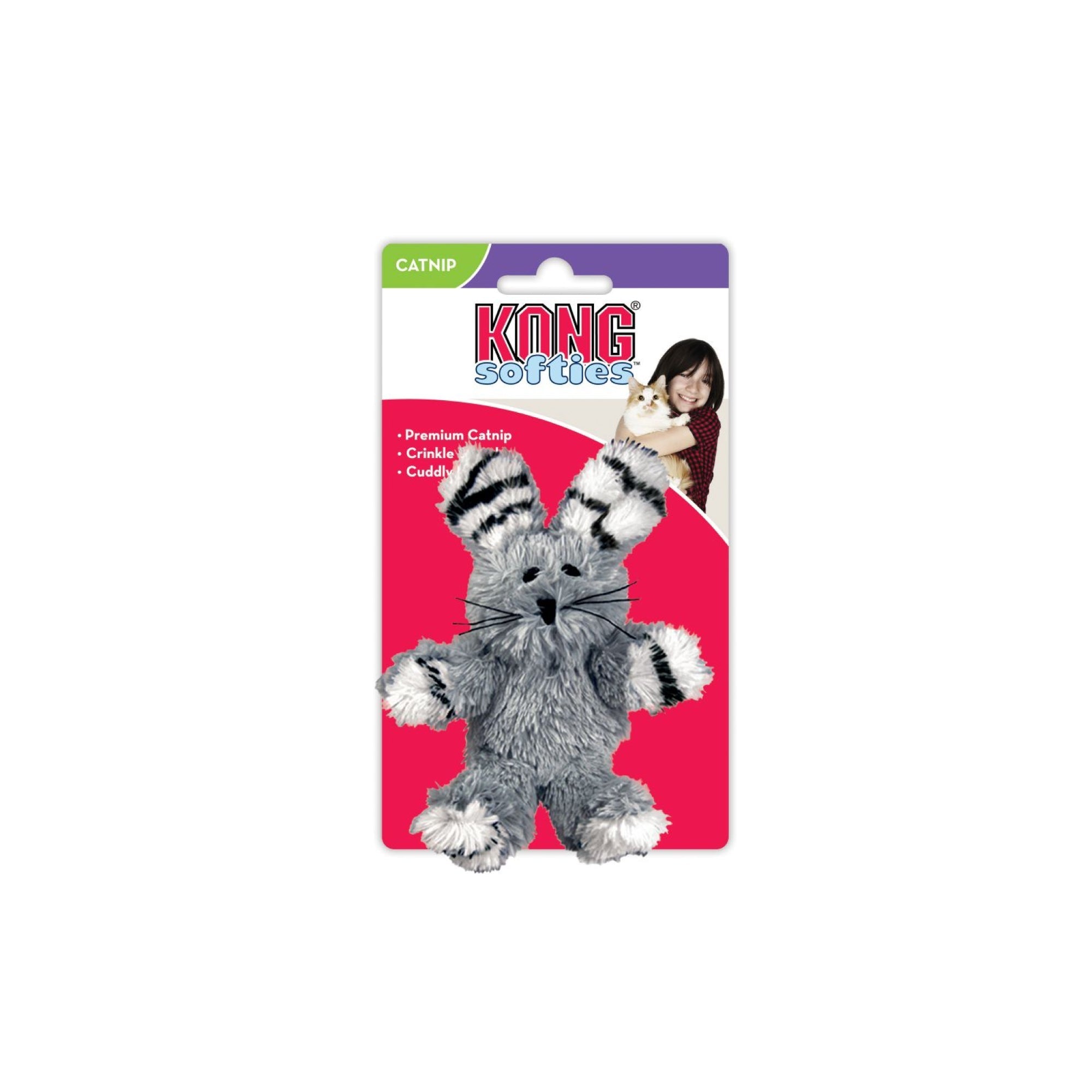 KONG Softies Soft Fabric Catnip Cat Toy