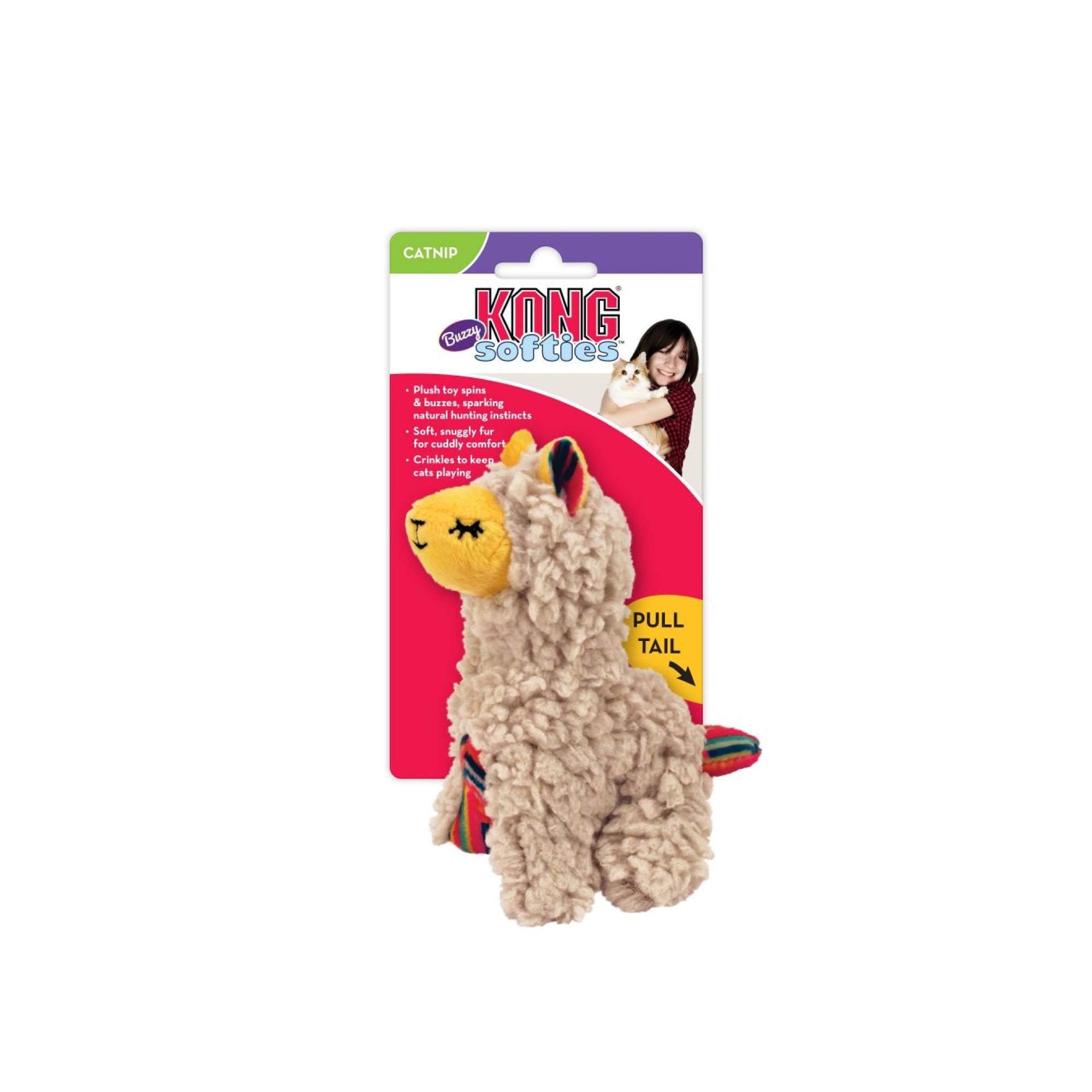 KONG Softies Soft Fabric Catnip Cat Toy