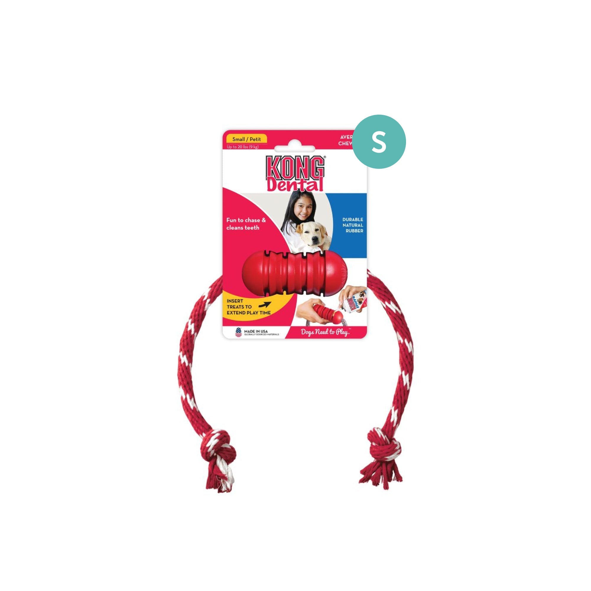 KONG Classic Dental Teeth Cleanser Dog Toy