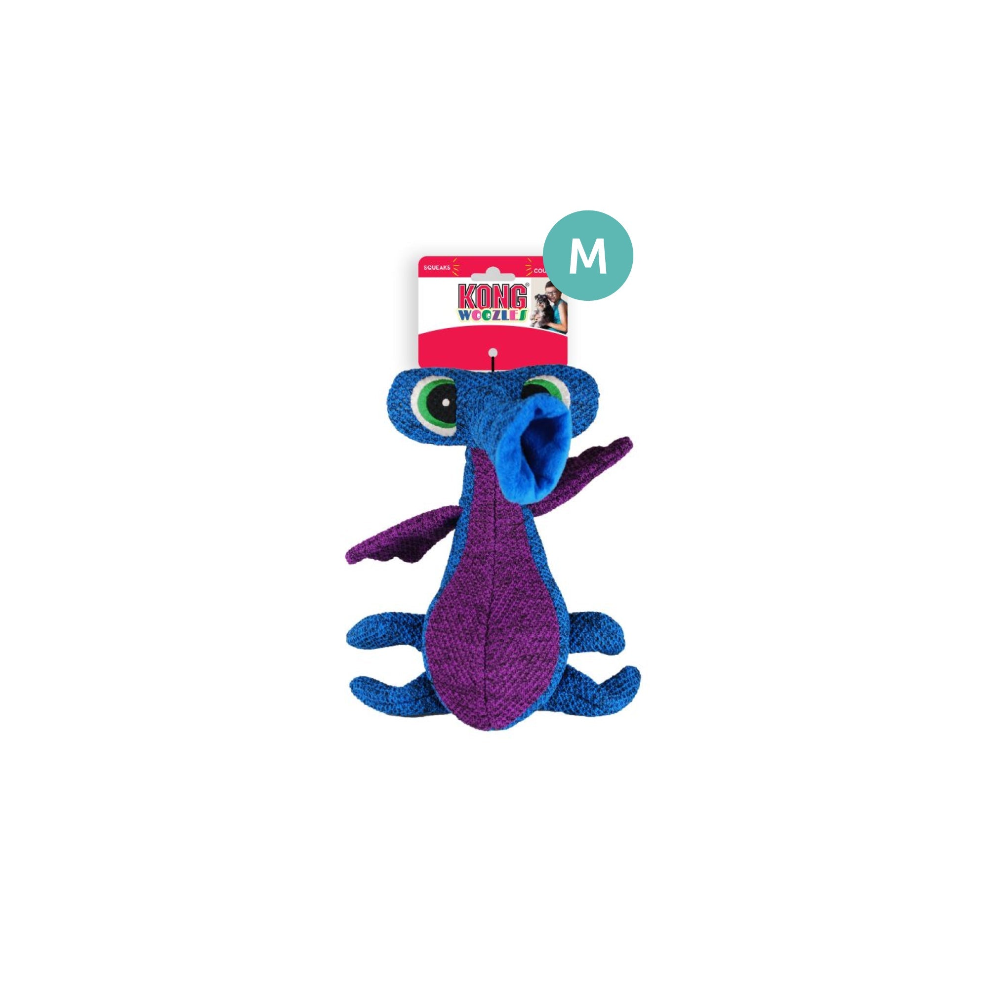 KONG Woozles Squeaker Dog Toy Medium