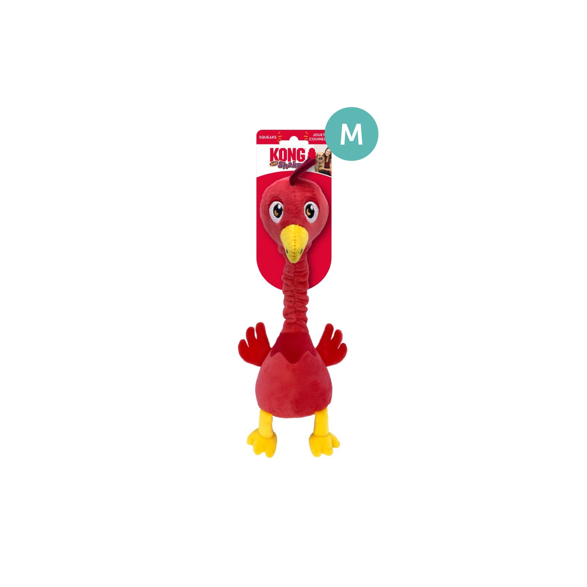 KONG Shakers Bobz Squaker Dog Toy Medium