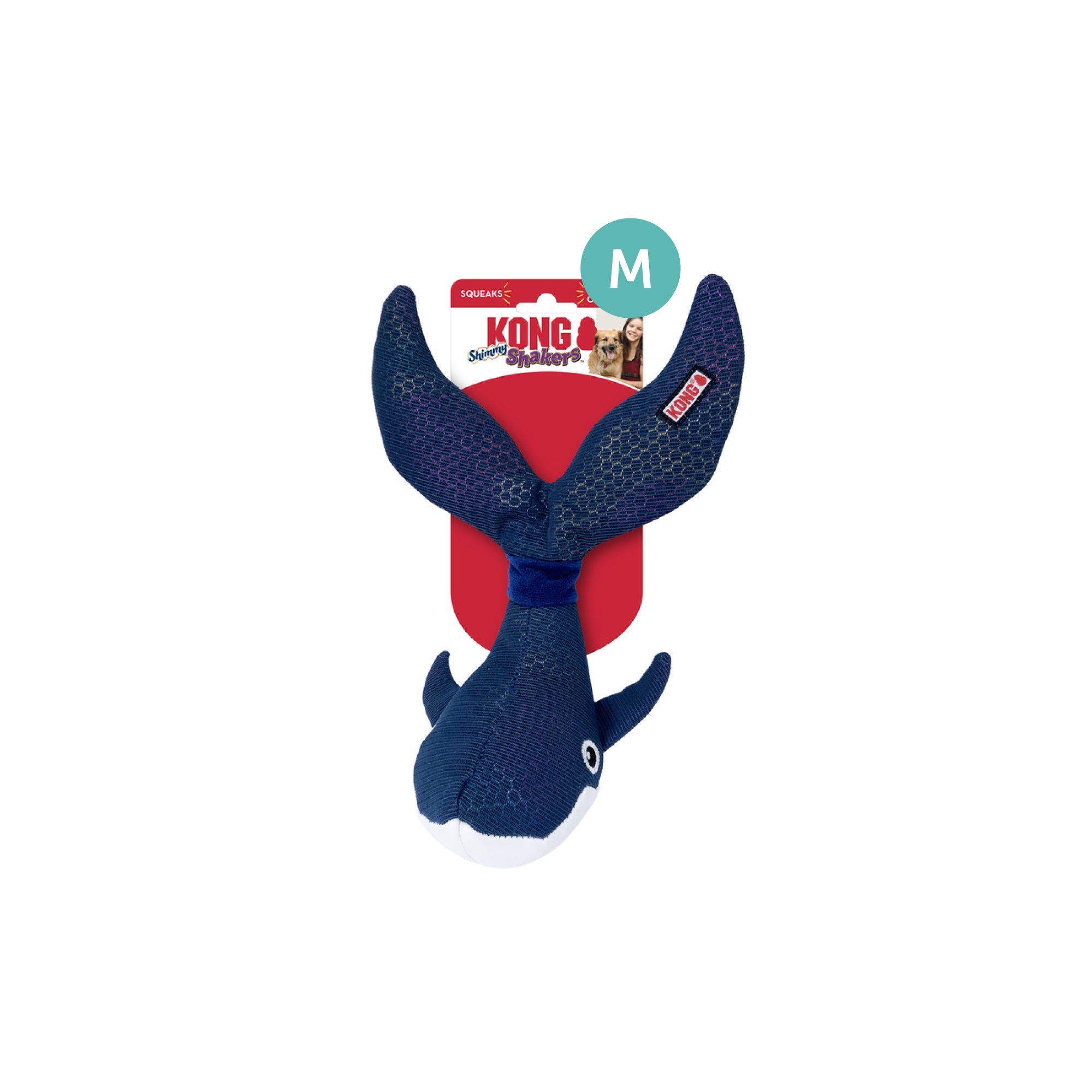 KONG Shakers Shimmy Squeaker Dog Toy Medium