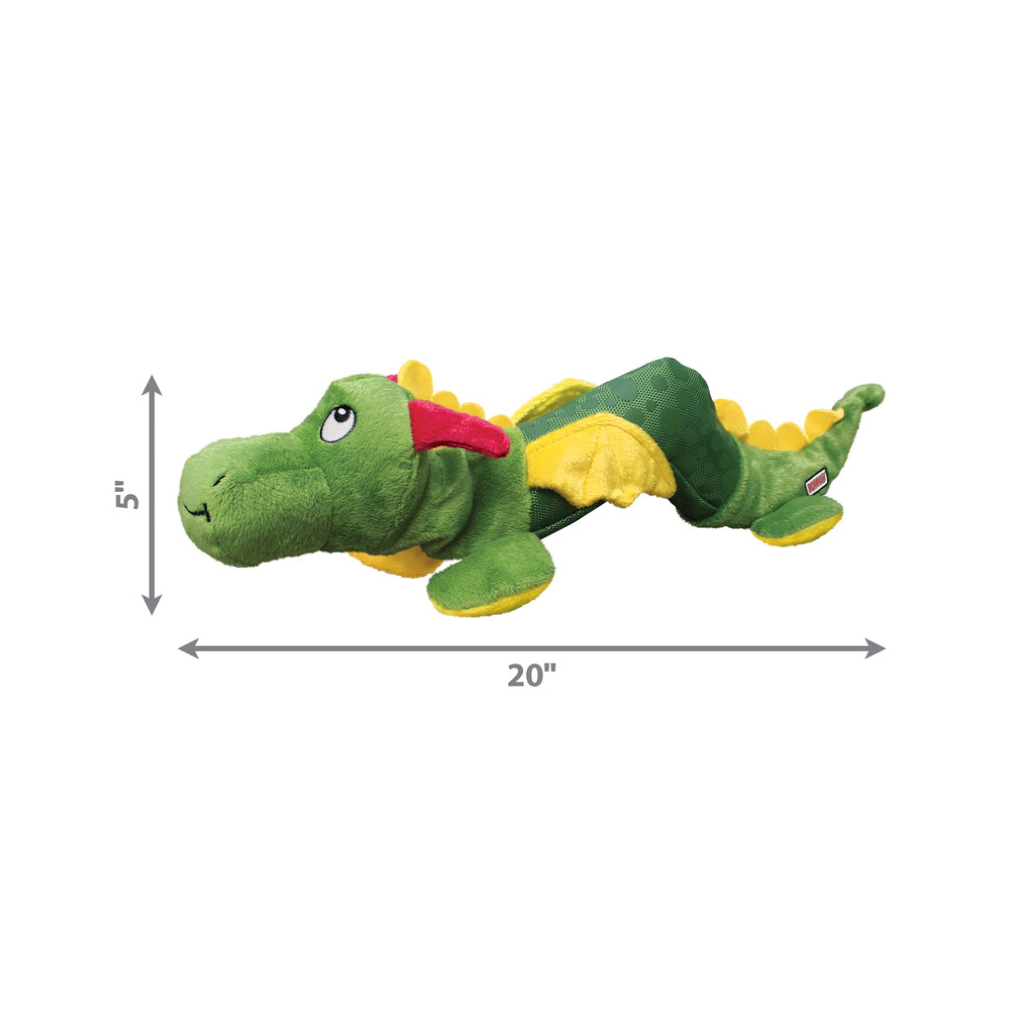 KONG Shakers Dragon Squeaker Dog Toy