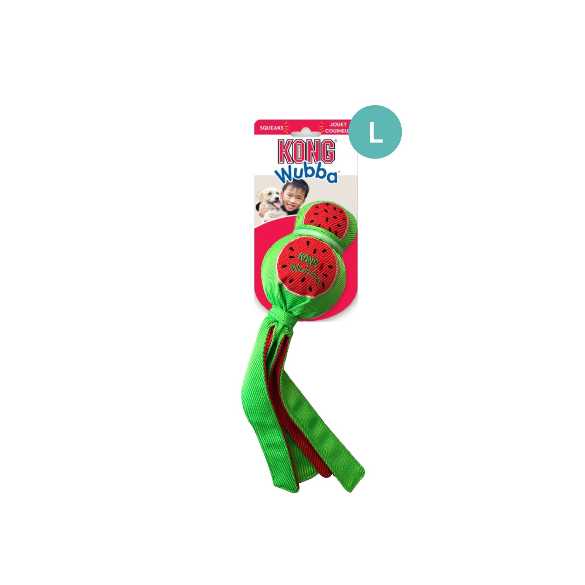 KONG Wubba Ballistic Watermelon Large