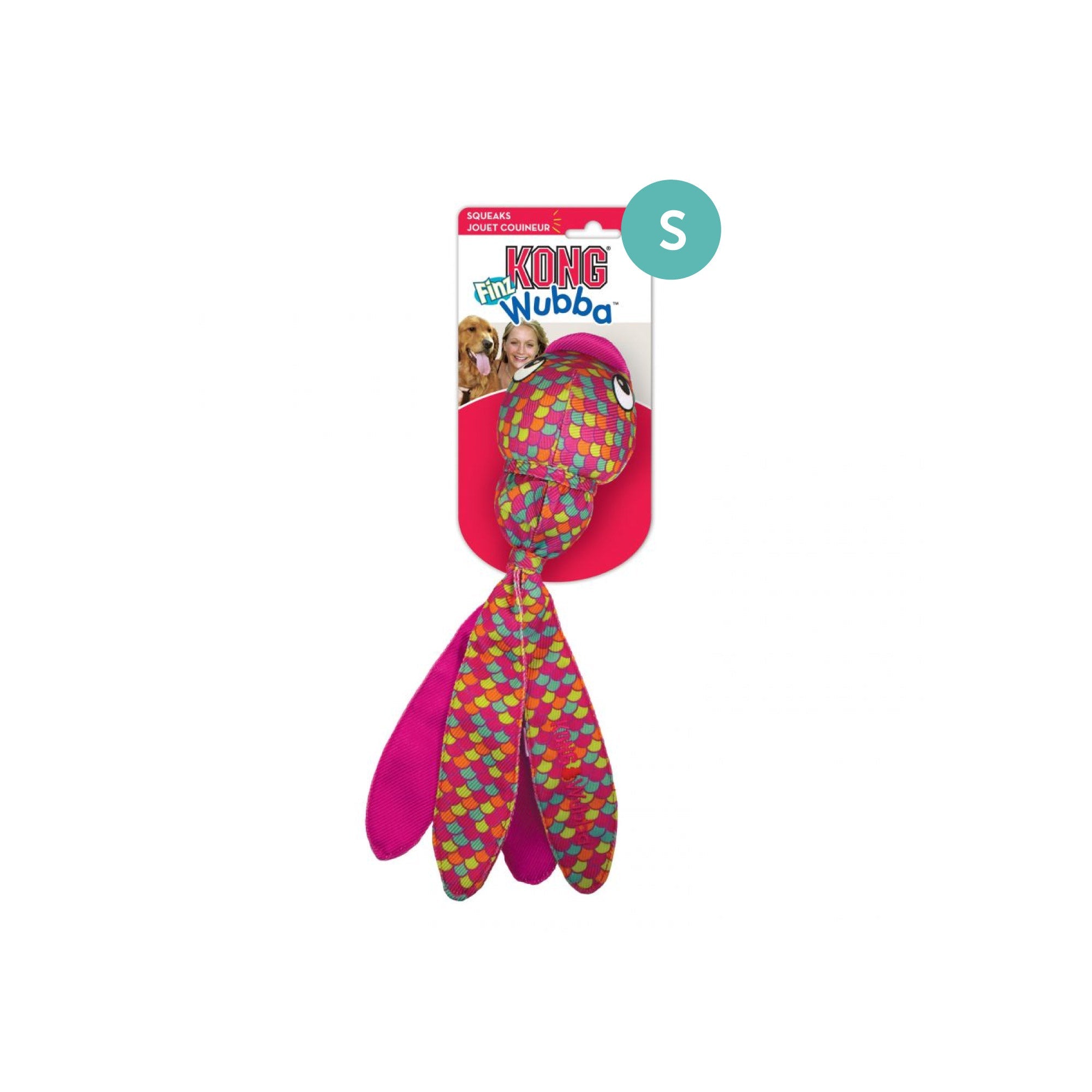 KONG Wubba Finz Squeaker Dog Toy