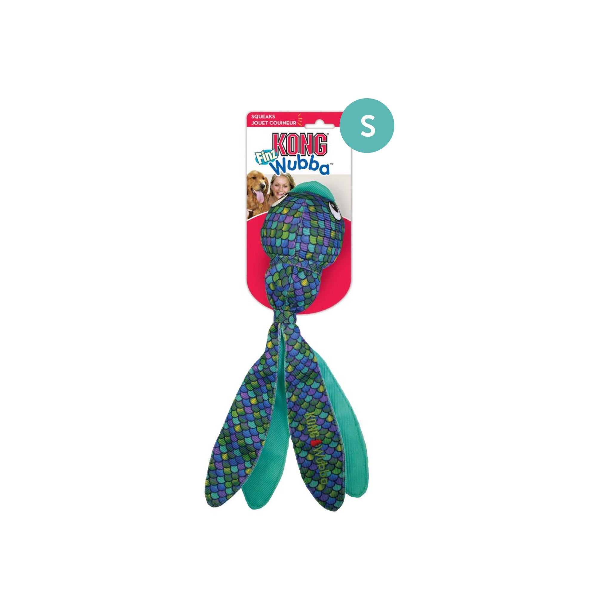 KONG Wubba Finz Squeaker Dog Toy