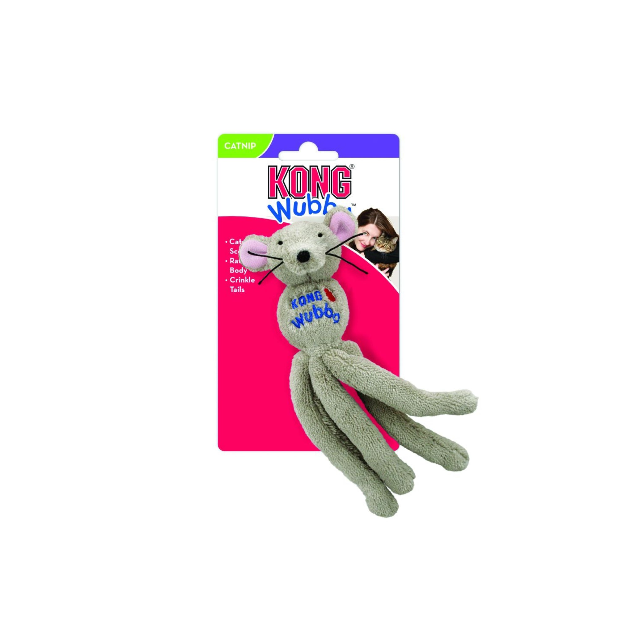 KONG Cat Wubba Rattle Body Cat Toy