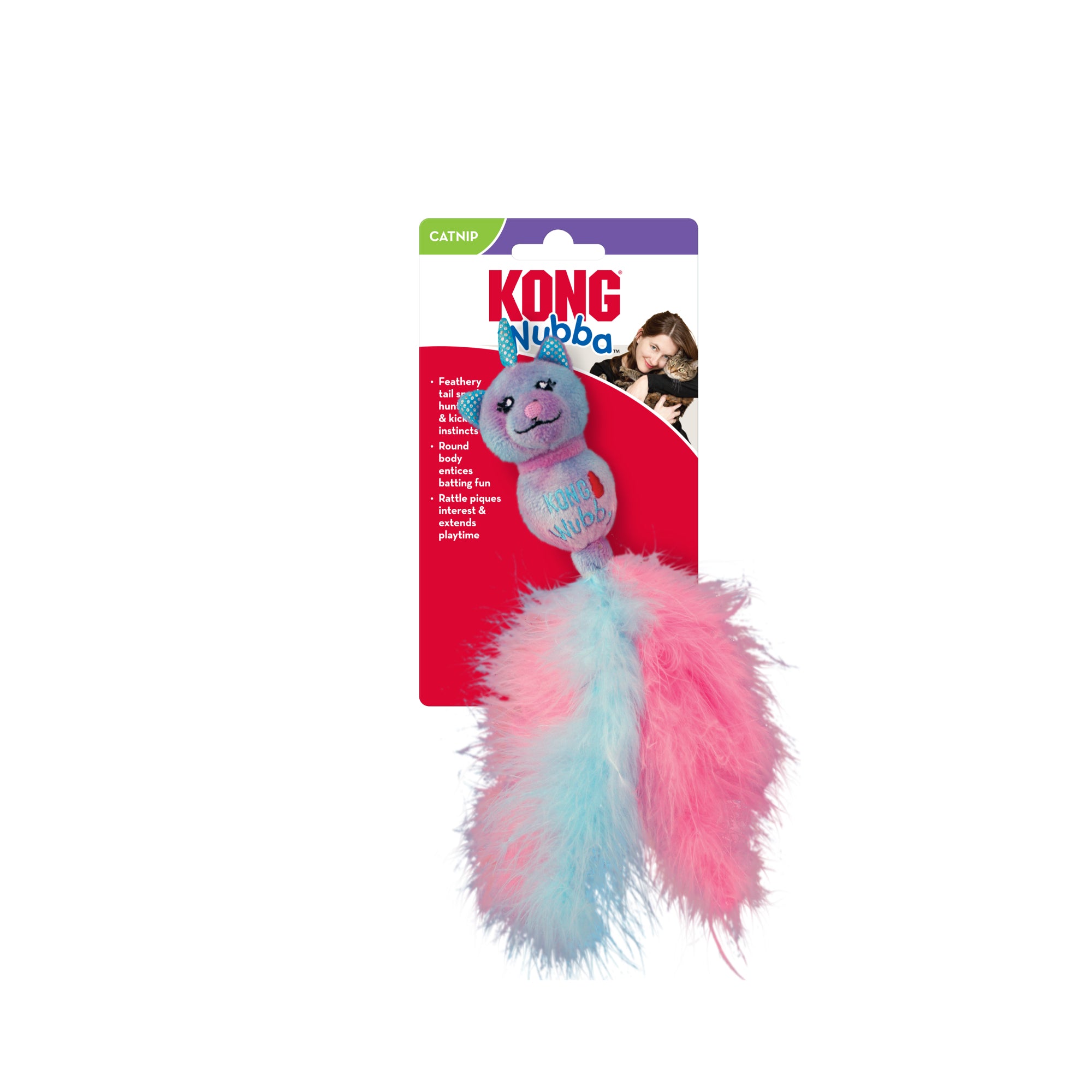 KONG Cat Wubba Rattle Body Cat Toy