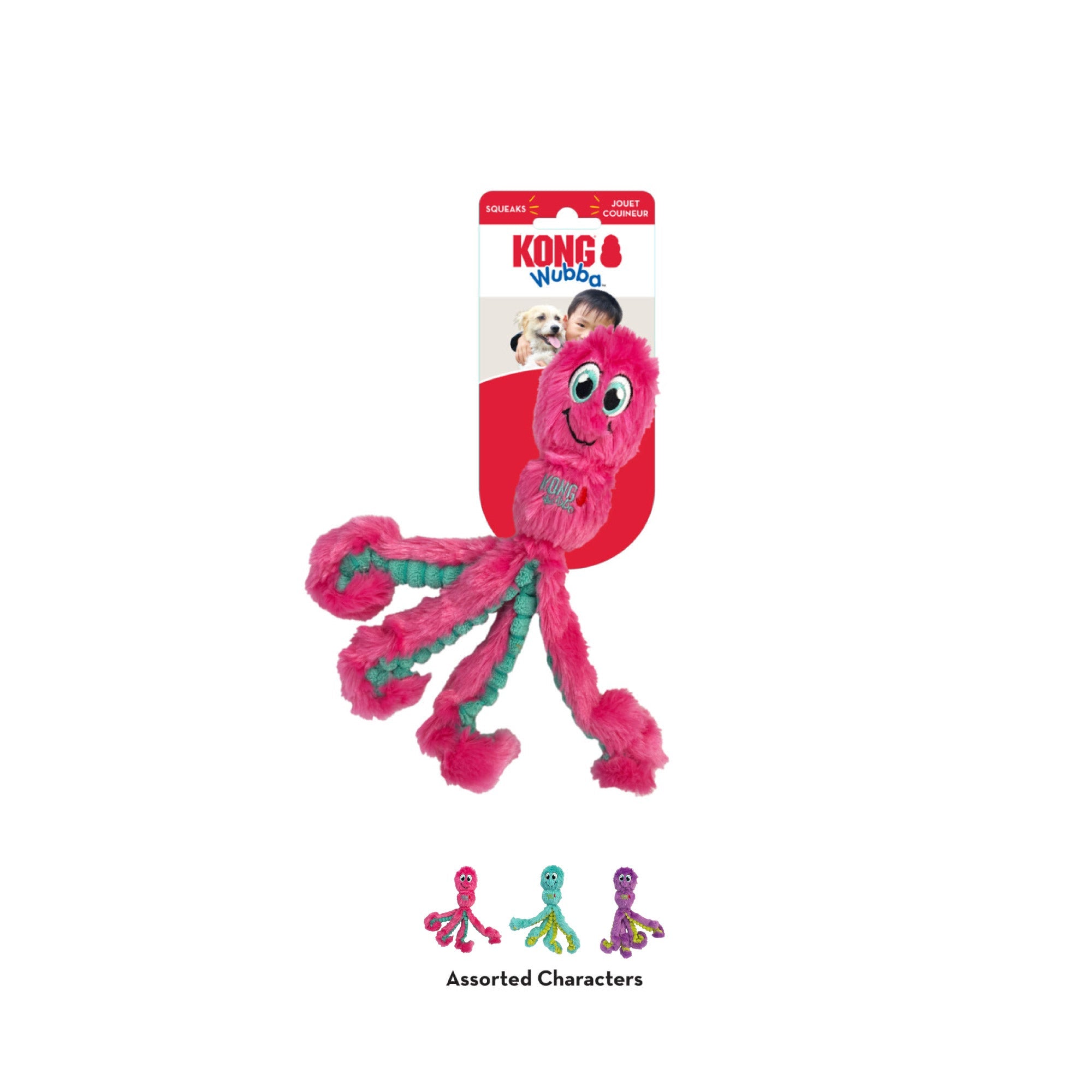 KONG Wubba Squeaker Dog Toy
