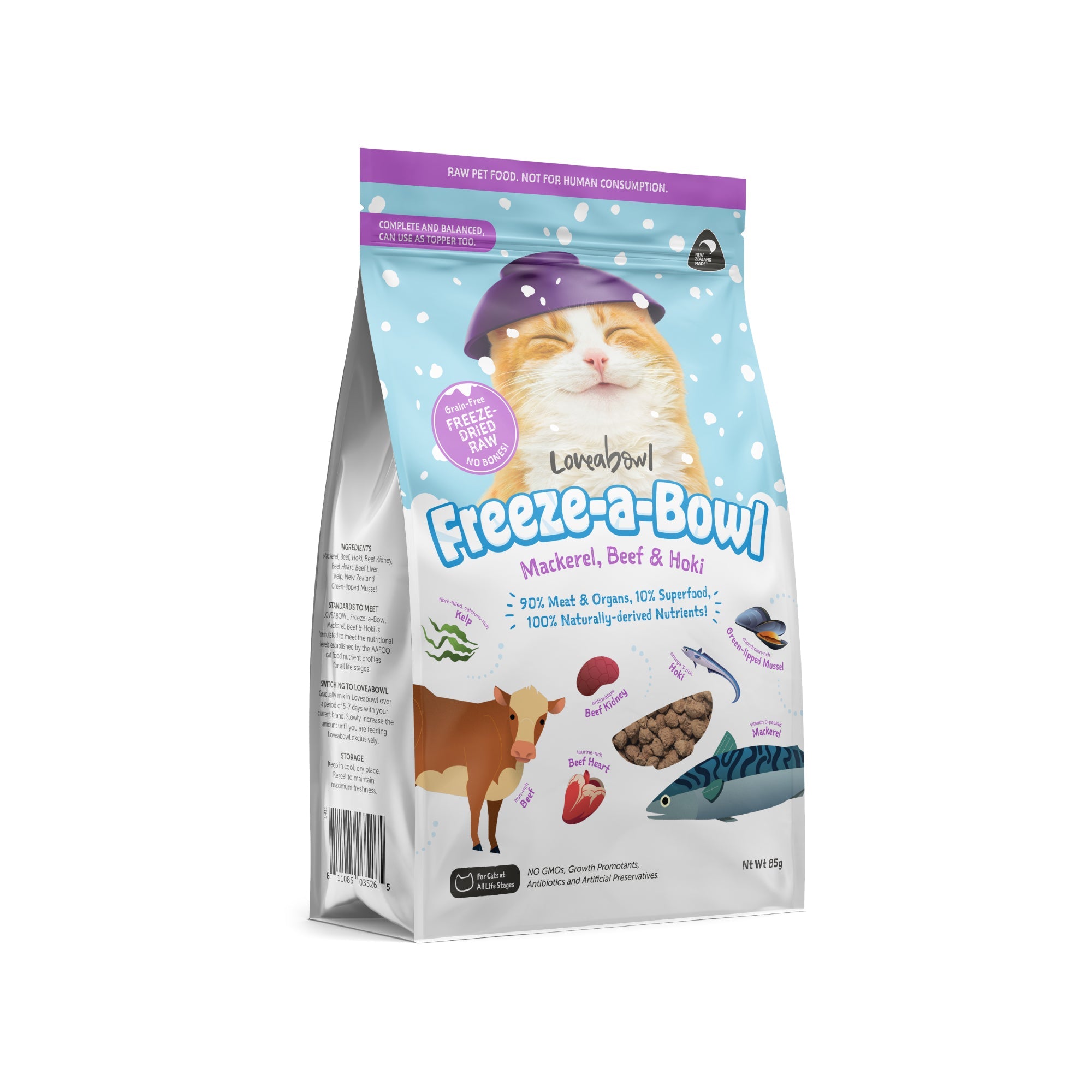 Loveabowl Freeze-a-Bowl Freeze Dried Cat Food 85g