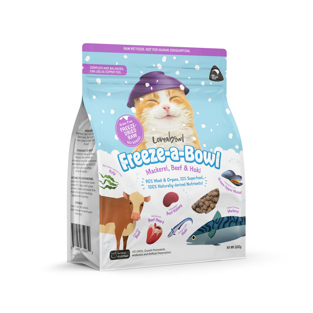 Loveabowl Freeze-a-Bowl Freeze Dried Cat Food 200g