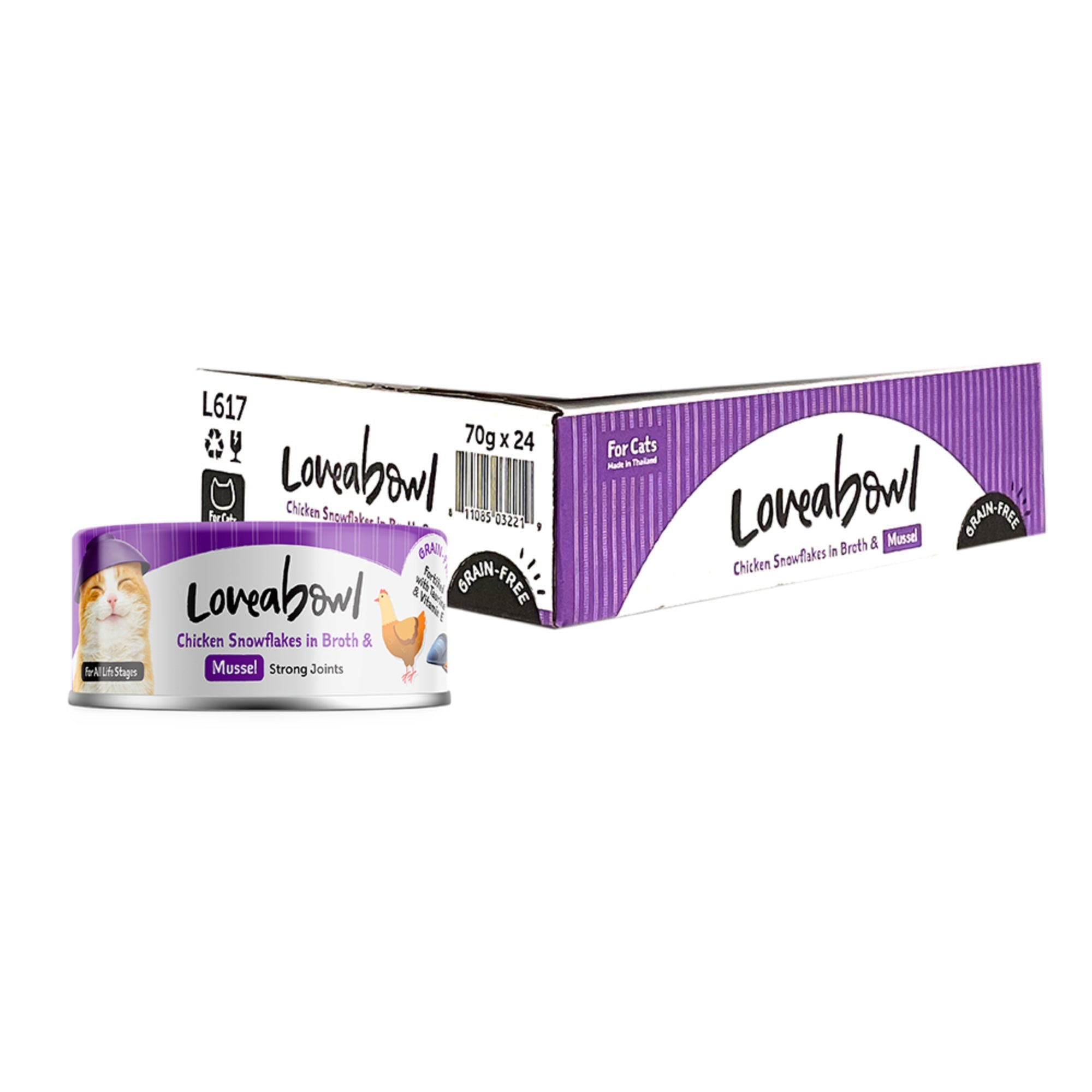 Loveabowl Chicken Broth Cat Wet Food 70g x 24 (Carton)